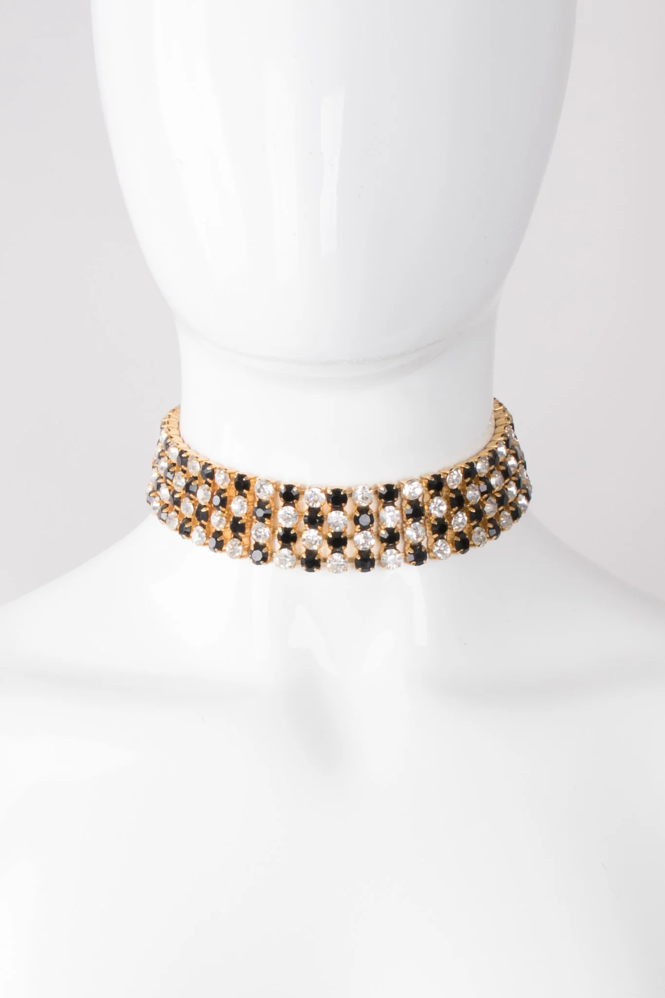 Rhinestone Checker Choker