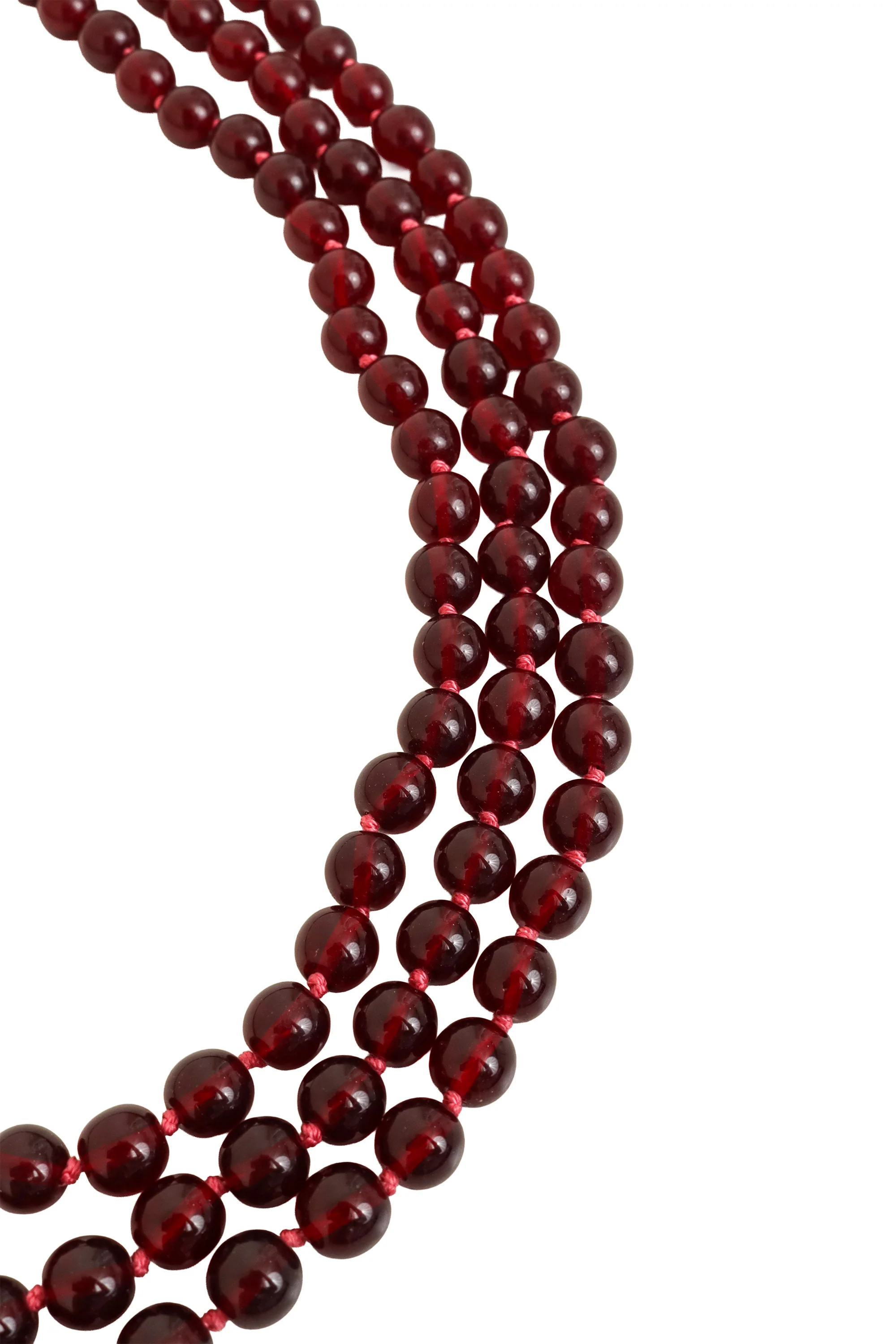 Rhinestone Clasp Bead Necklace - Image 6