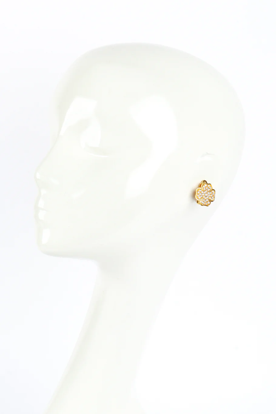 Rhinestone Clover Earrings - Image 3
