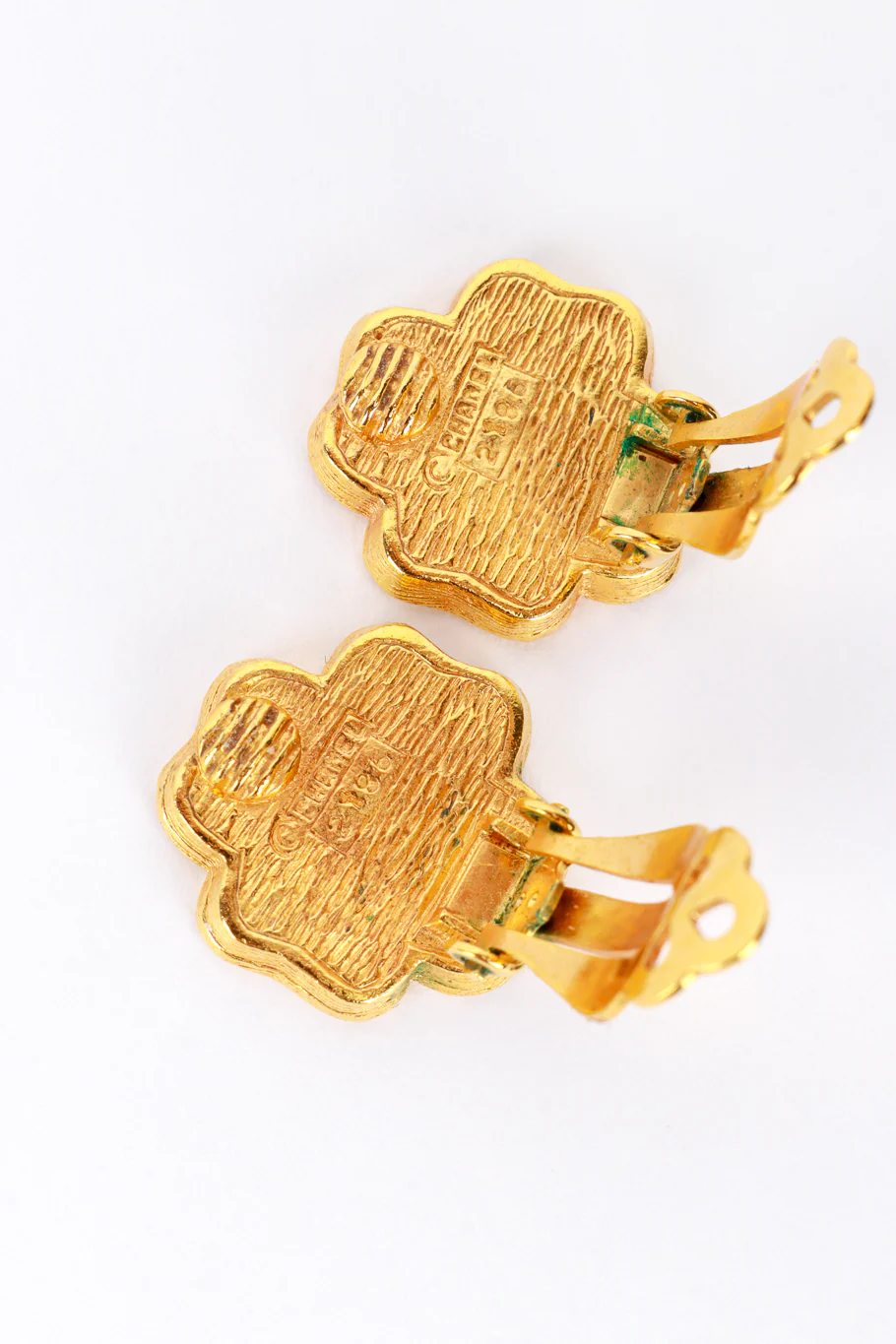 Rhinestone Clover Earrings - Image 6