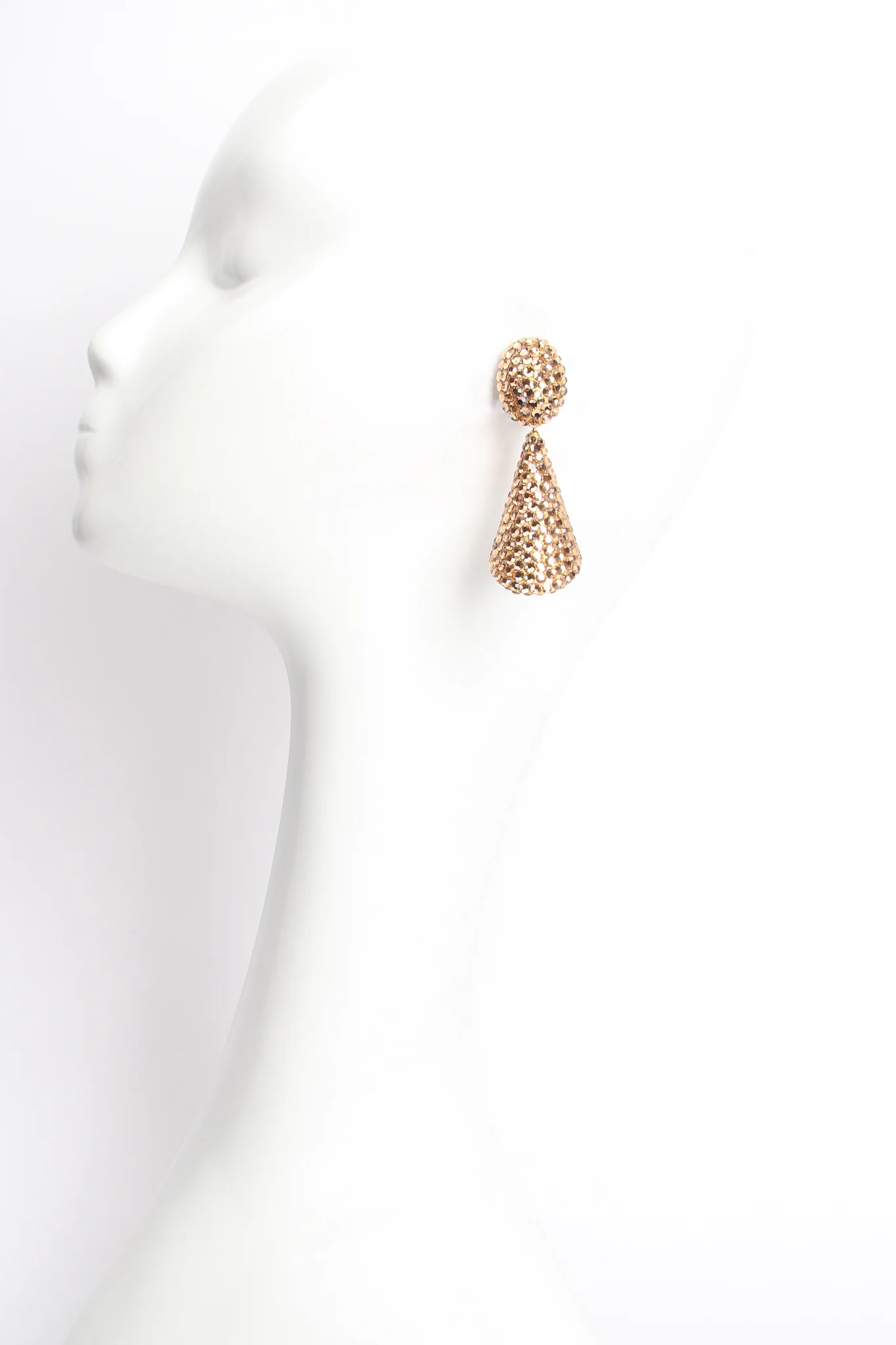 Crystal Cone Earrings - Image 3
