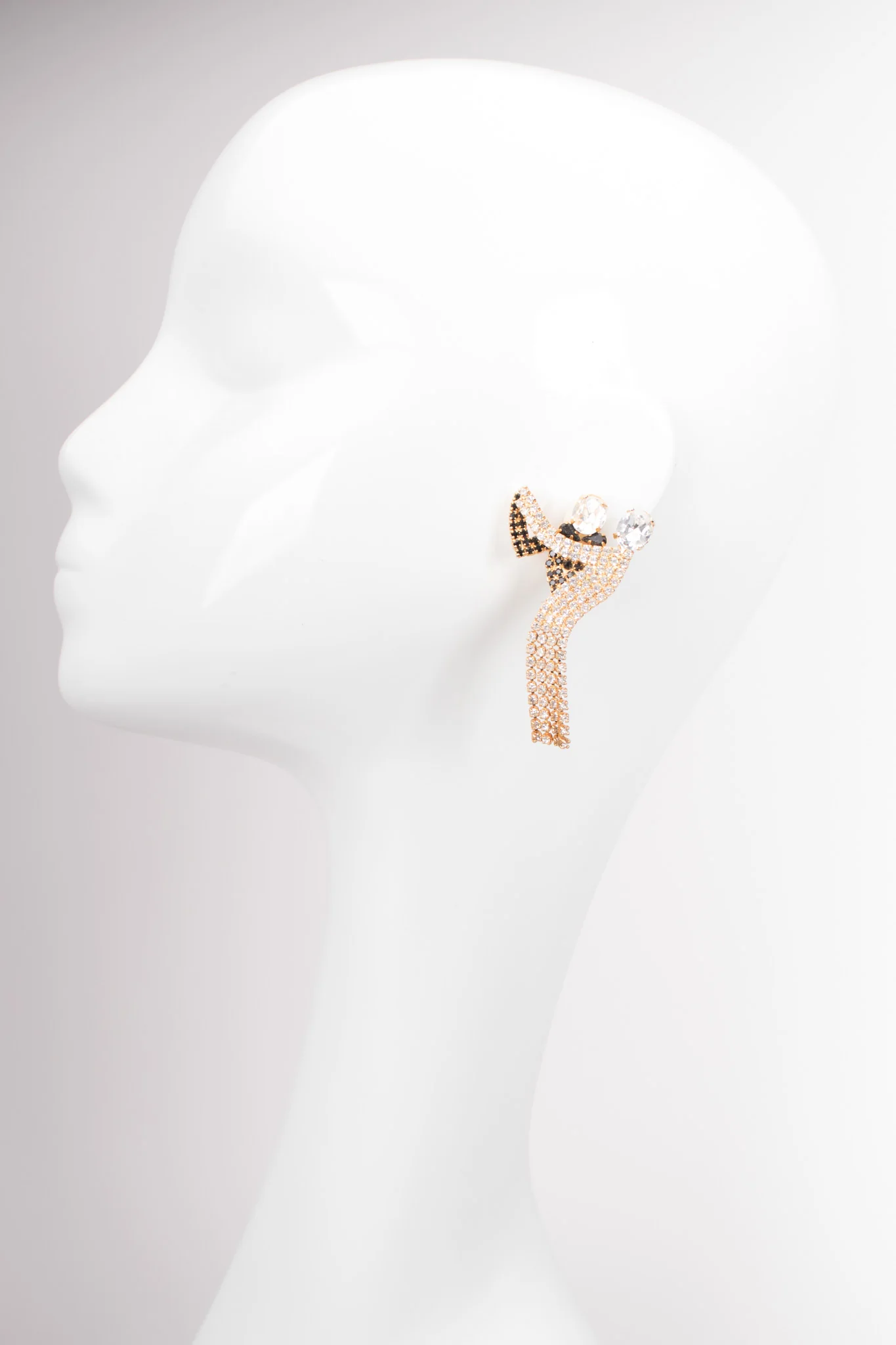 Rhinestone Dancing Couple Earrings - Image 2