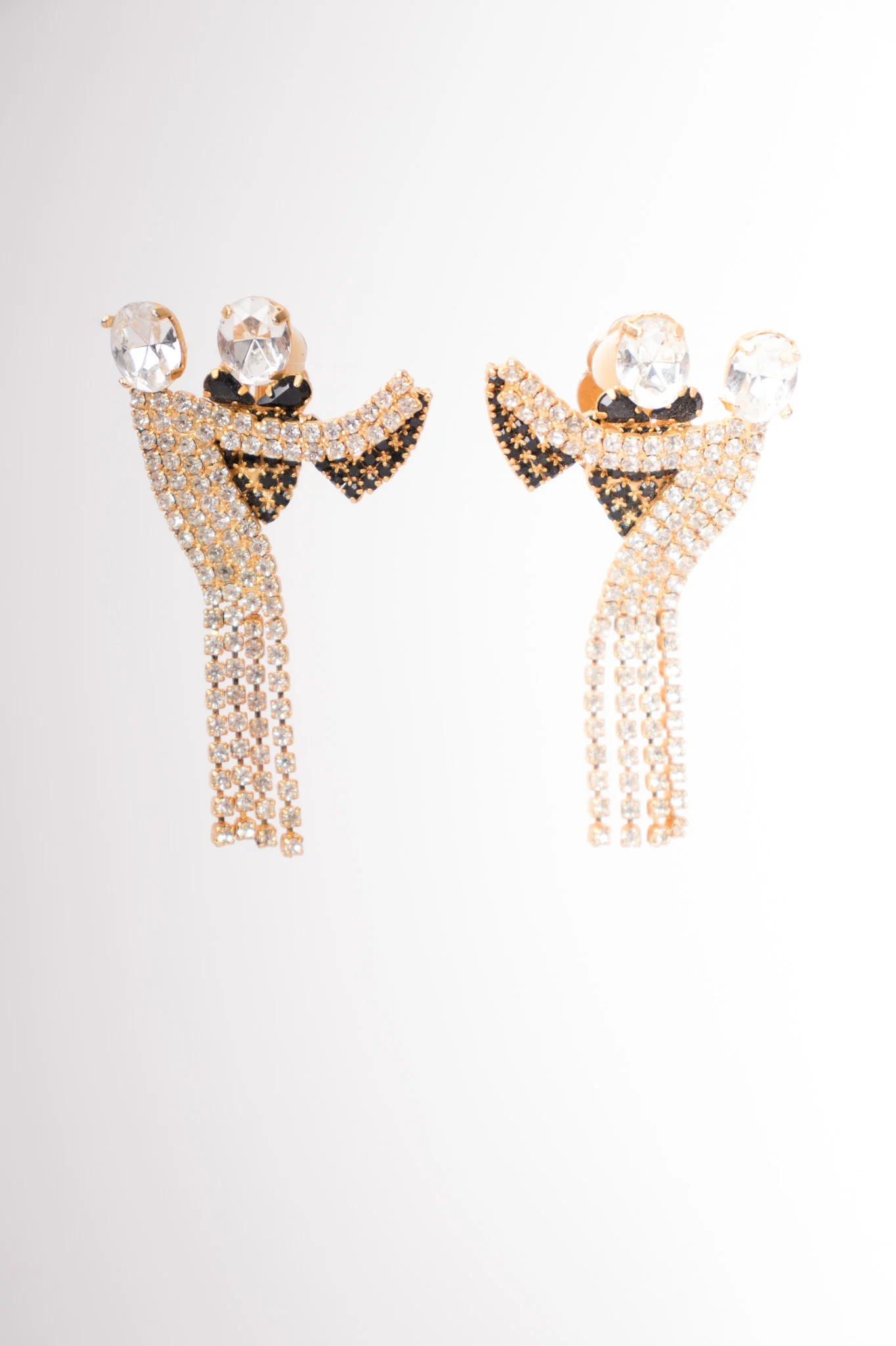 Rhinestone Dancing Couple Earrings - Image 3