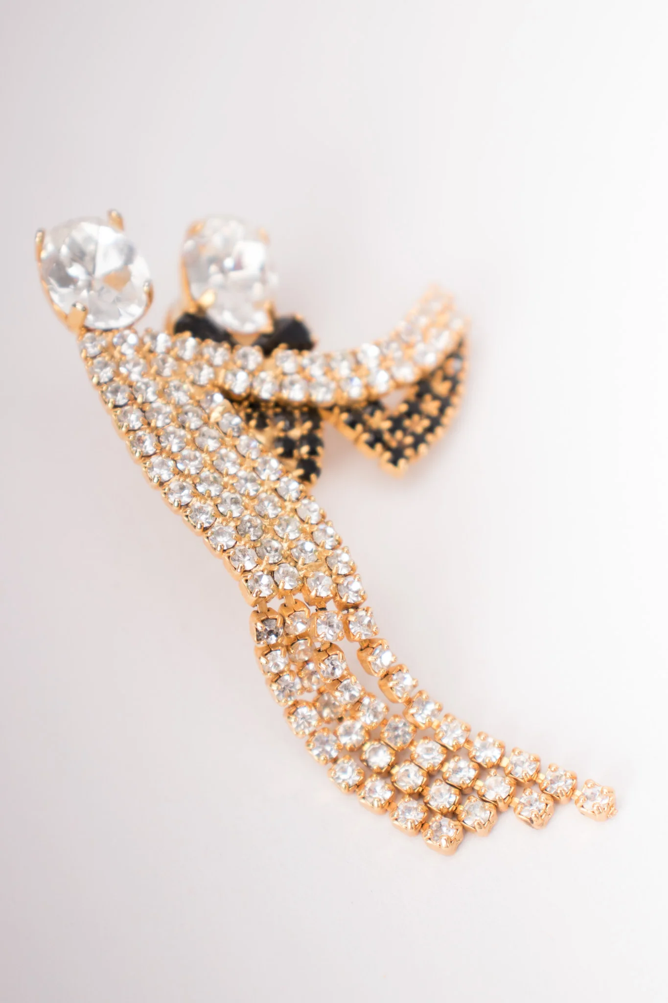 Rhinestone Dancing Couple Earrings - Image 4