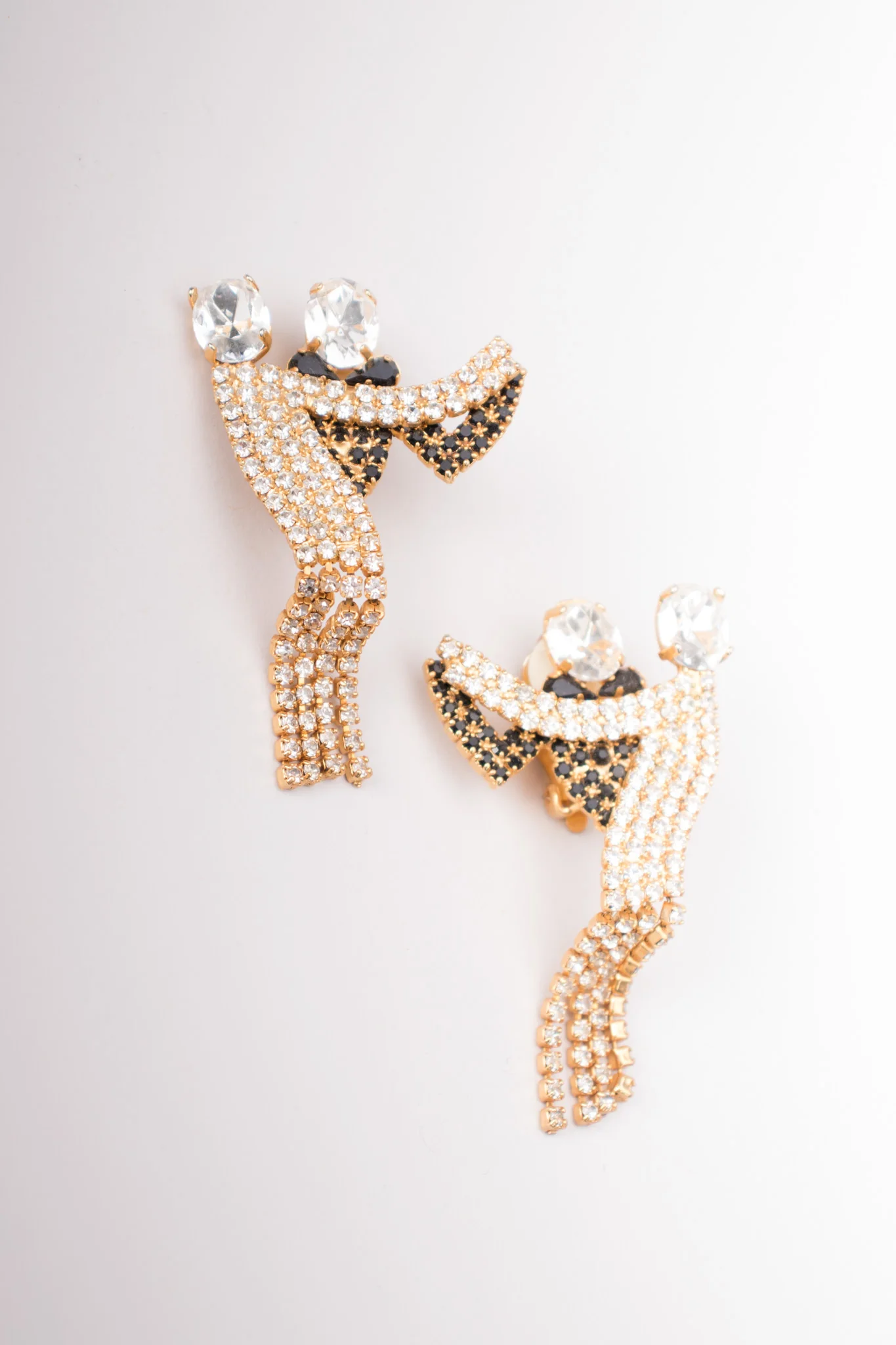 Rhinestone Dancing Couple Earrings - Image 5