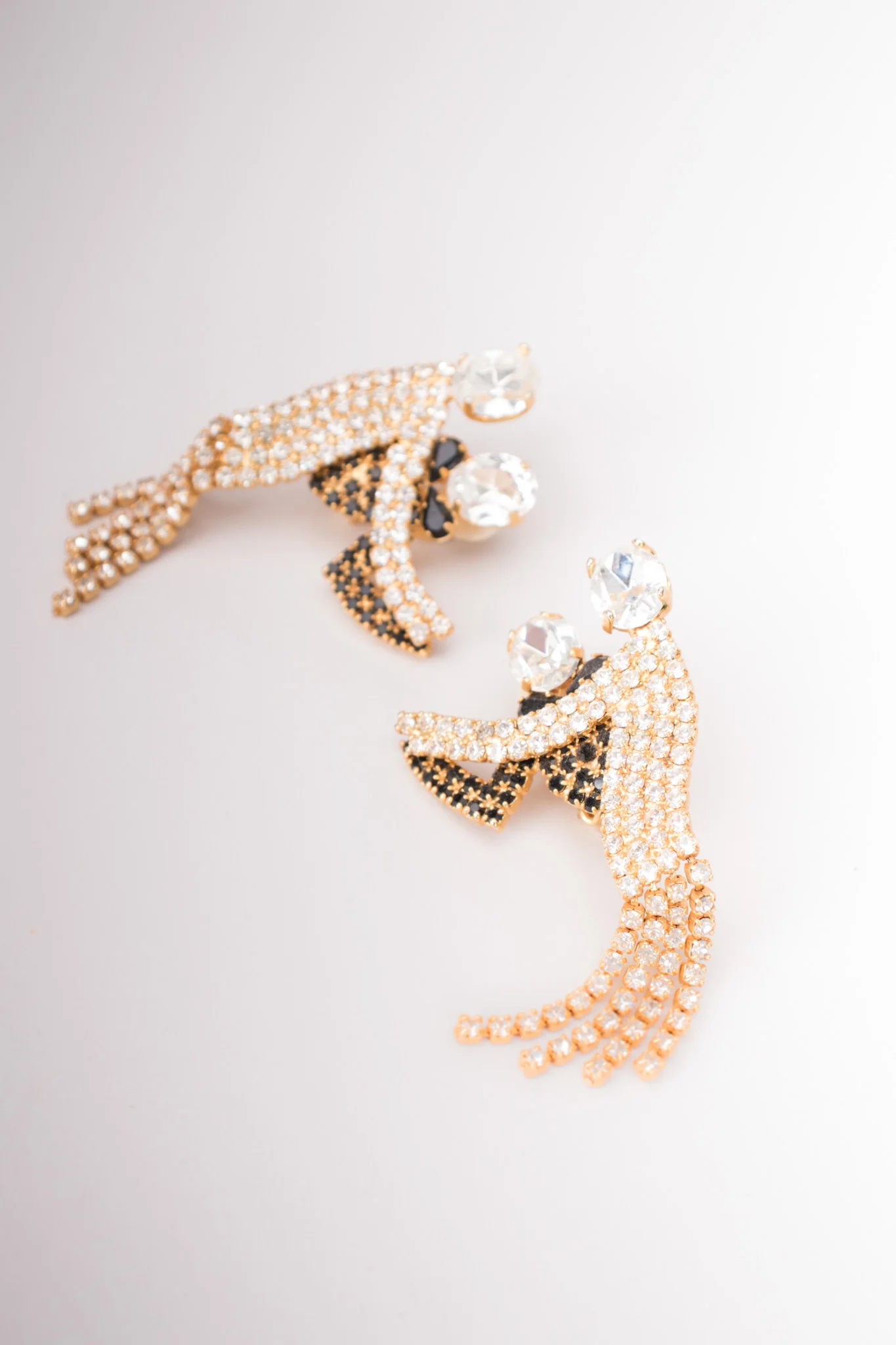 Rhinestone Dancing Couple Earrings - Image 6