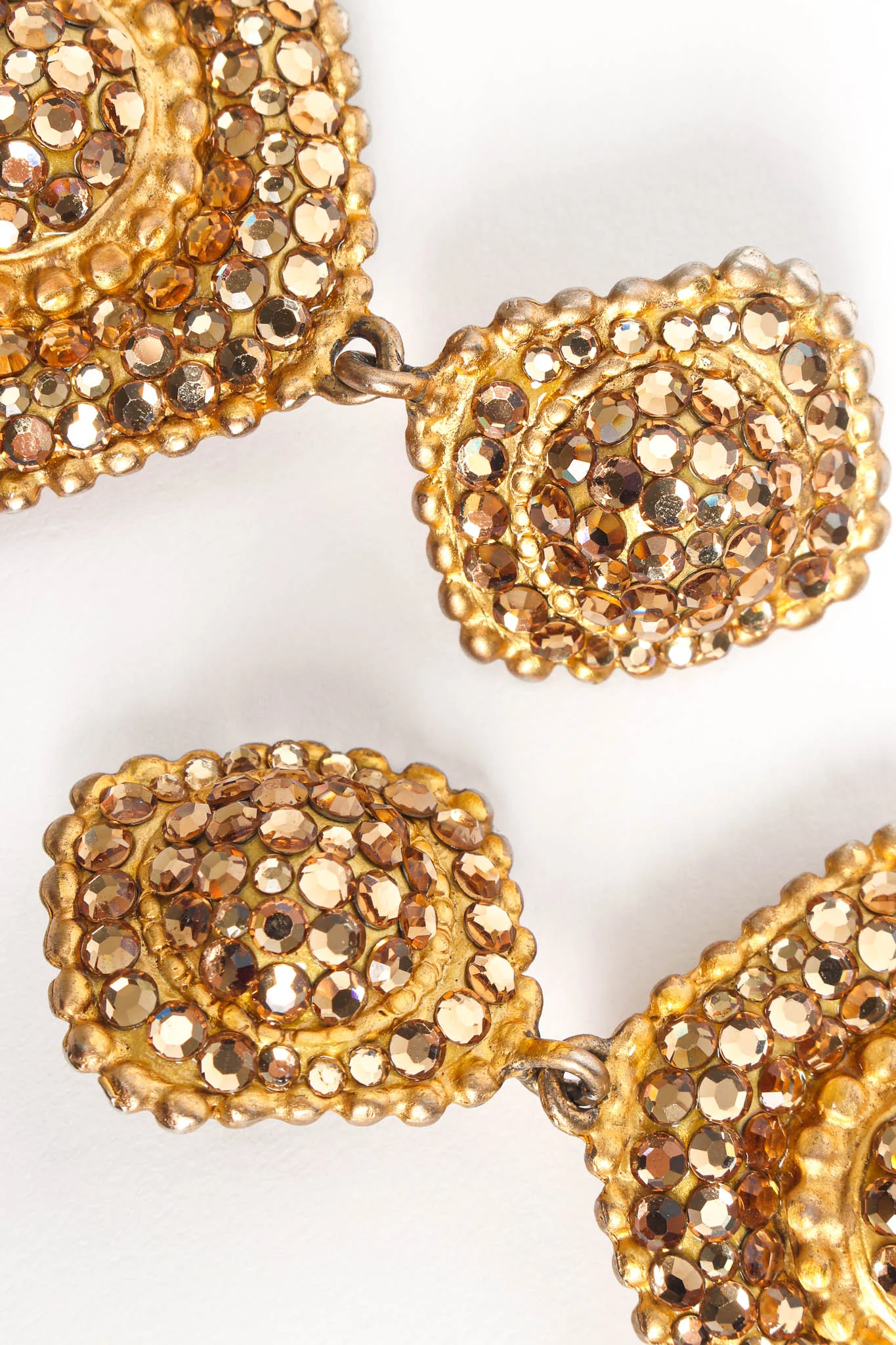 Dome Plate Rhinestone Earrings - Image 8
