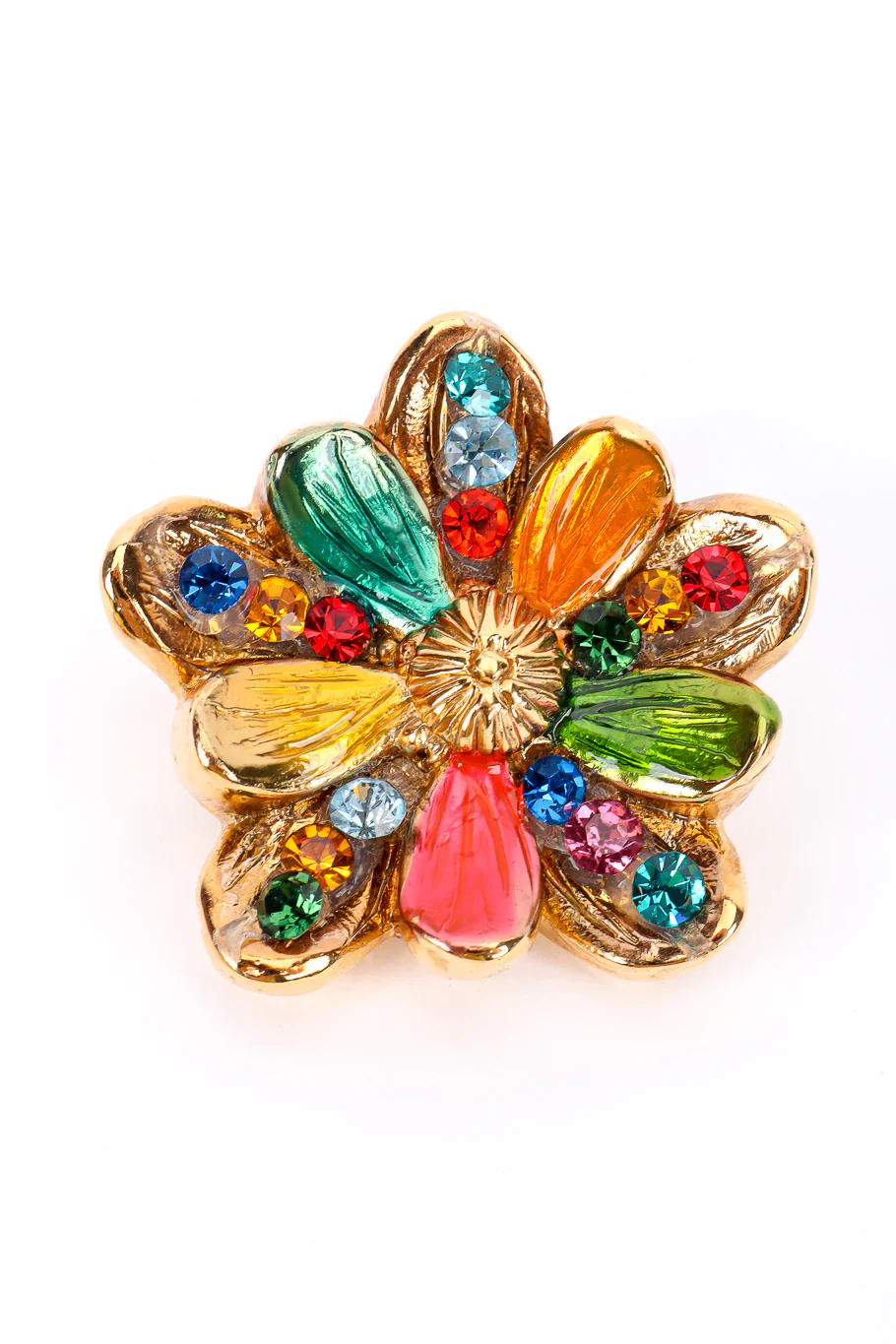 Rhinestone Flower Earrings - Image 3