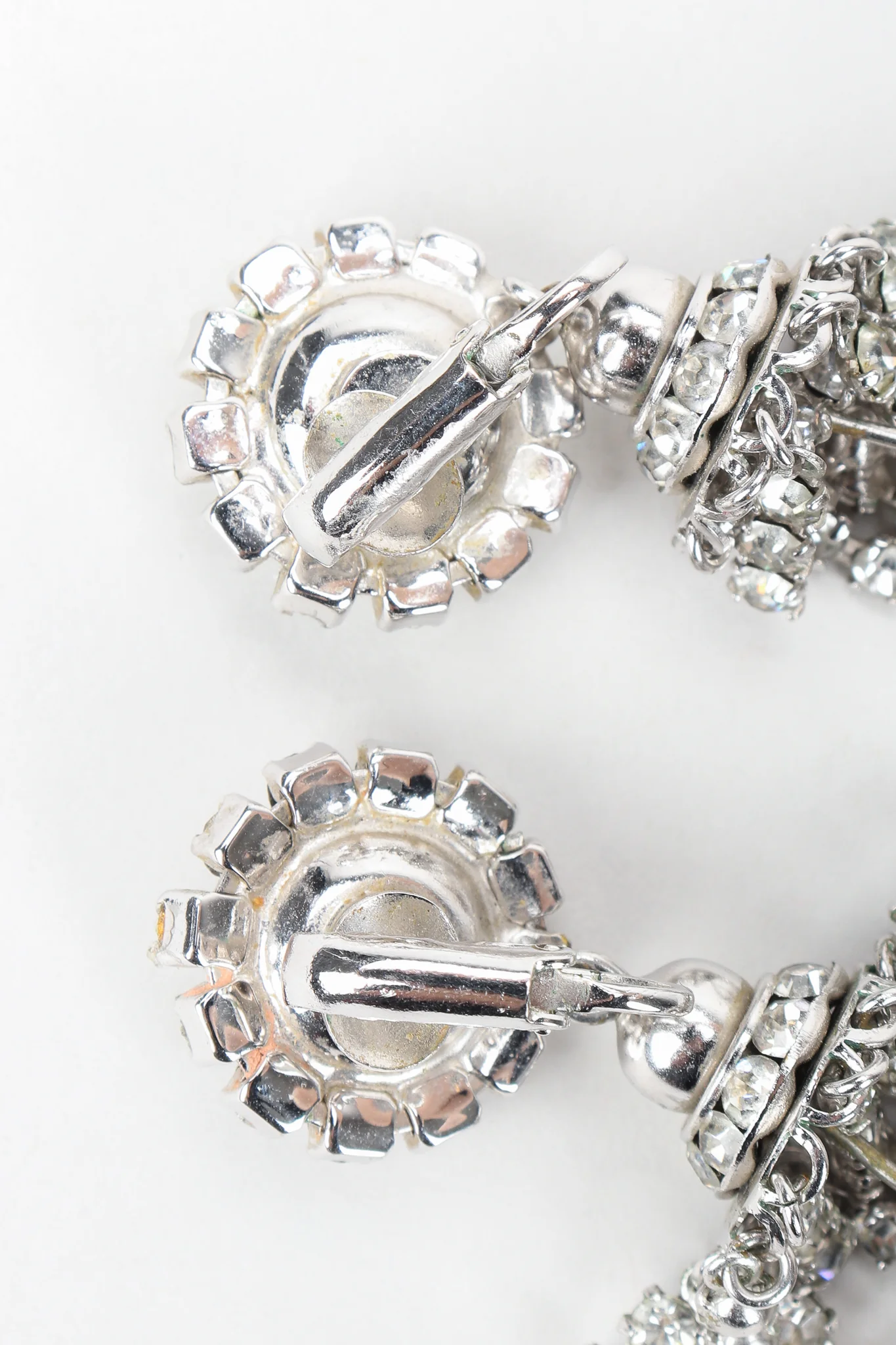 Rhinestone Fringe Chandelier Earrings - Image 5