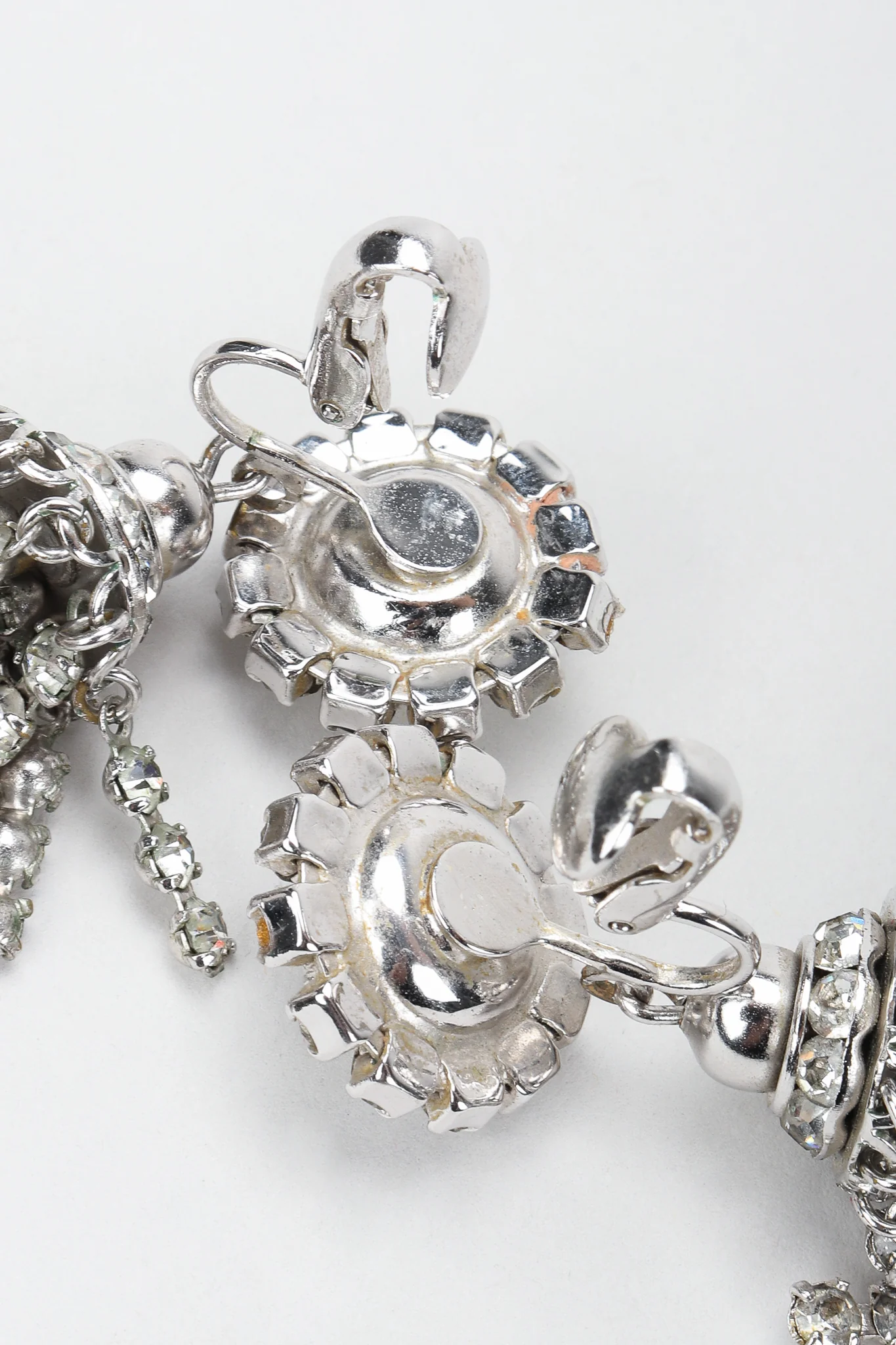 Rhinestone Fringe Chandelier Earrings - Image 6