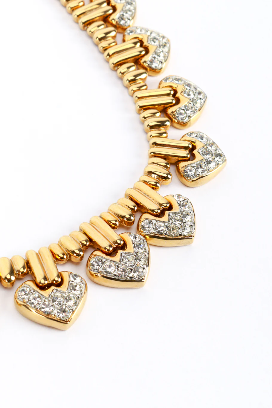 Rhinestone Heart Collar Necklace - Image 3