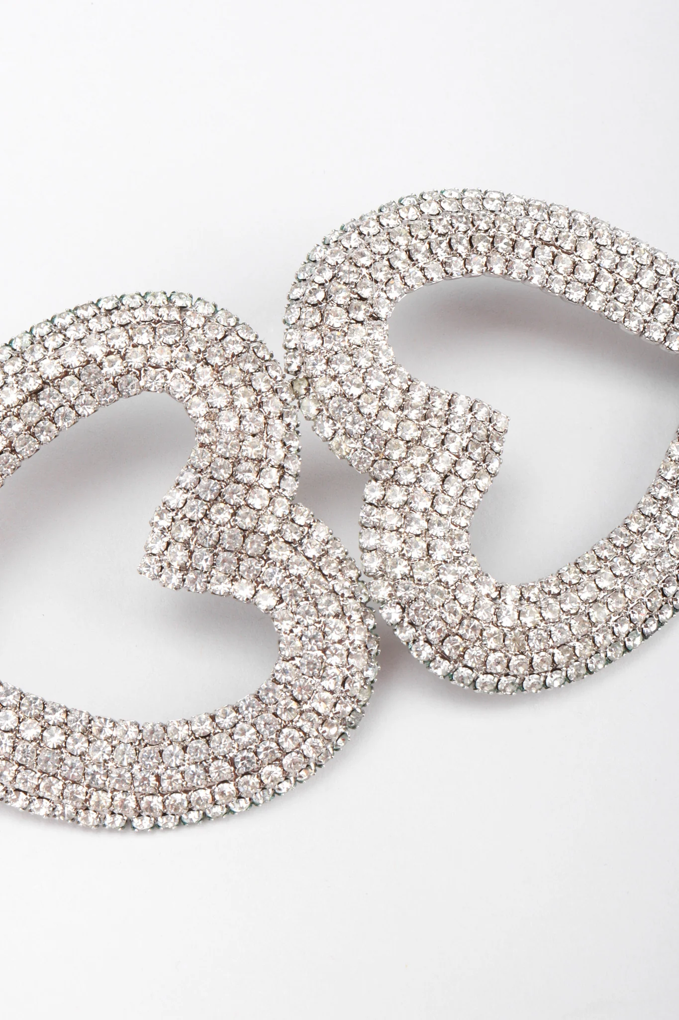 Rhinestone Heart Earrings - Image 6