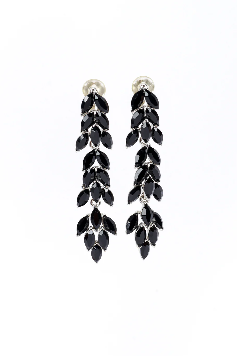 Rhinestone Laurel Vine Drop Earrings