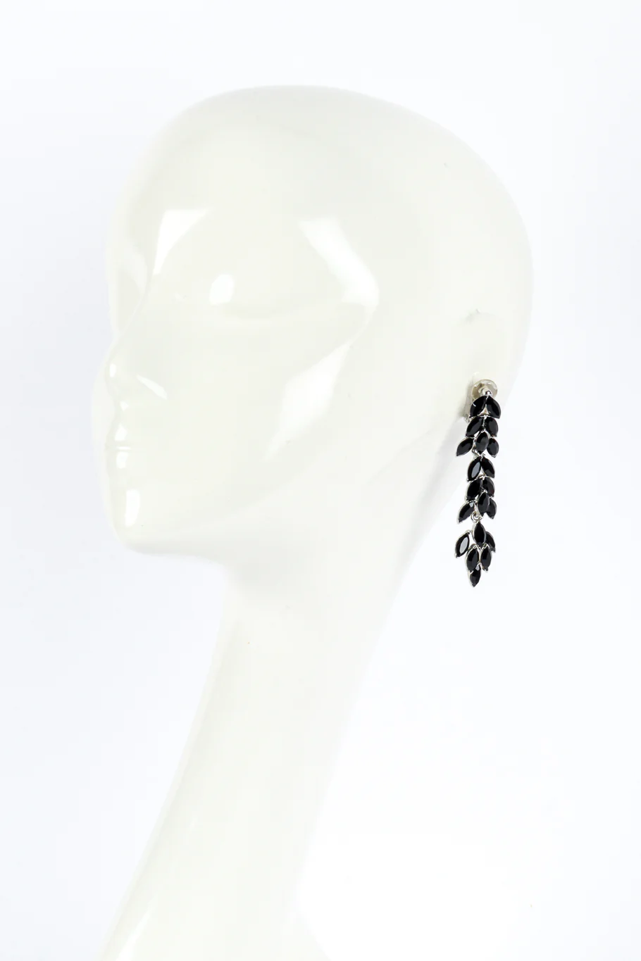 Rhinestone Laurel Vine Drop Earrings - Image 2
