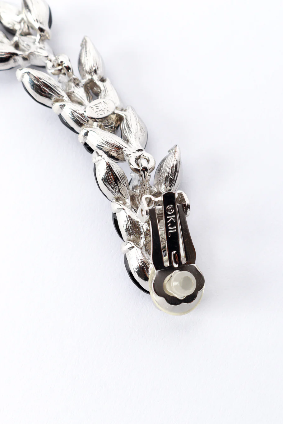 Rhinestone Laurel Vine Drop Earrings - Image 5