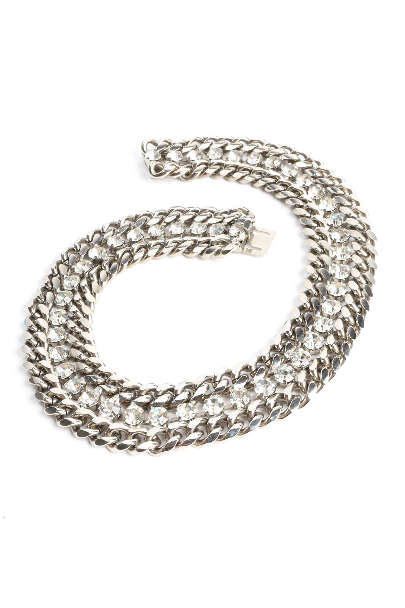 Rhinestone Link Collar Necklace - Image 4
