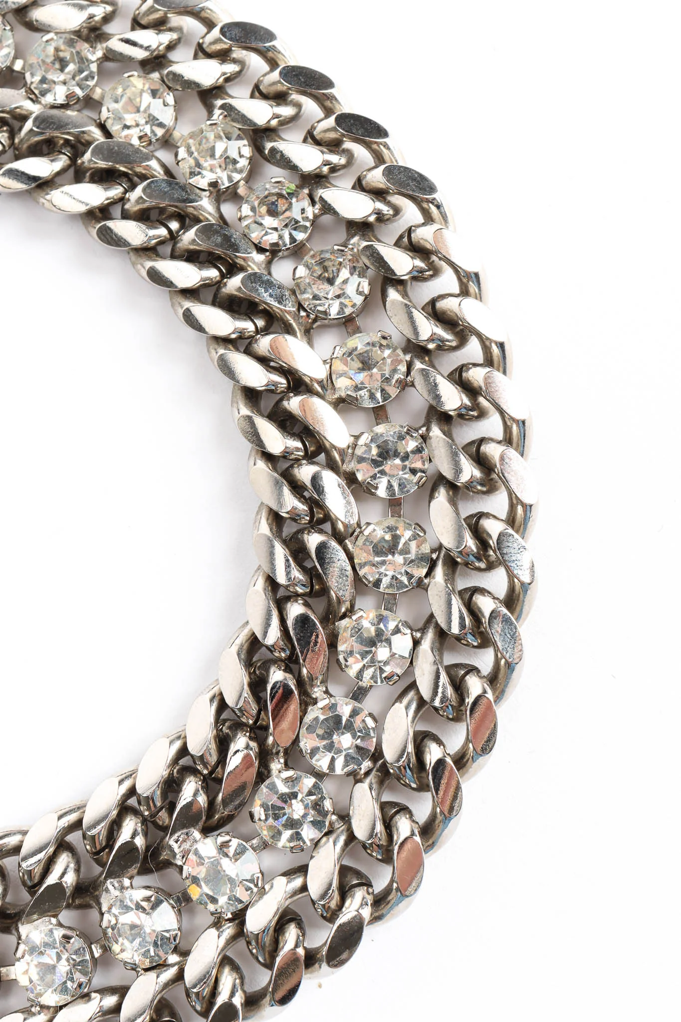 Rhinestone Link Collar Necklace - Image 5