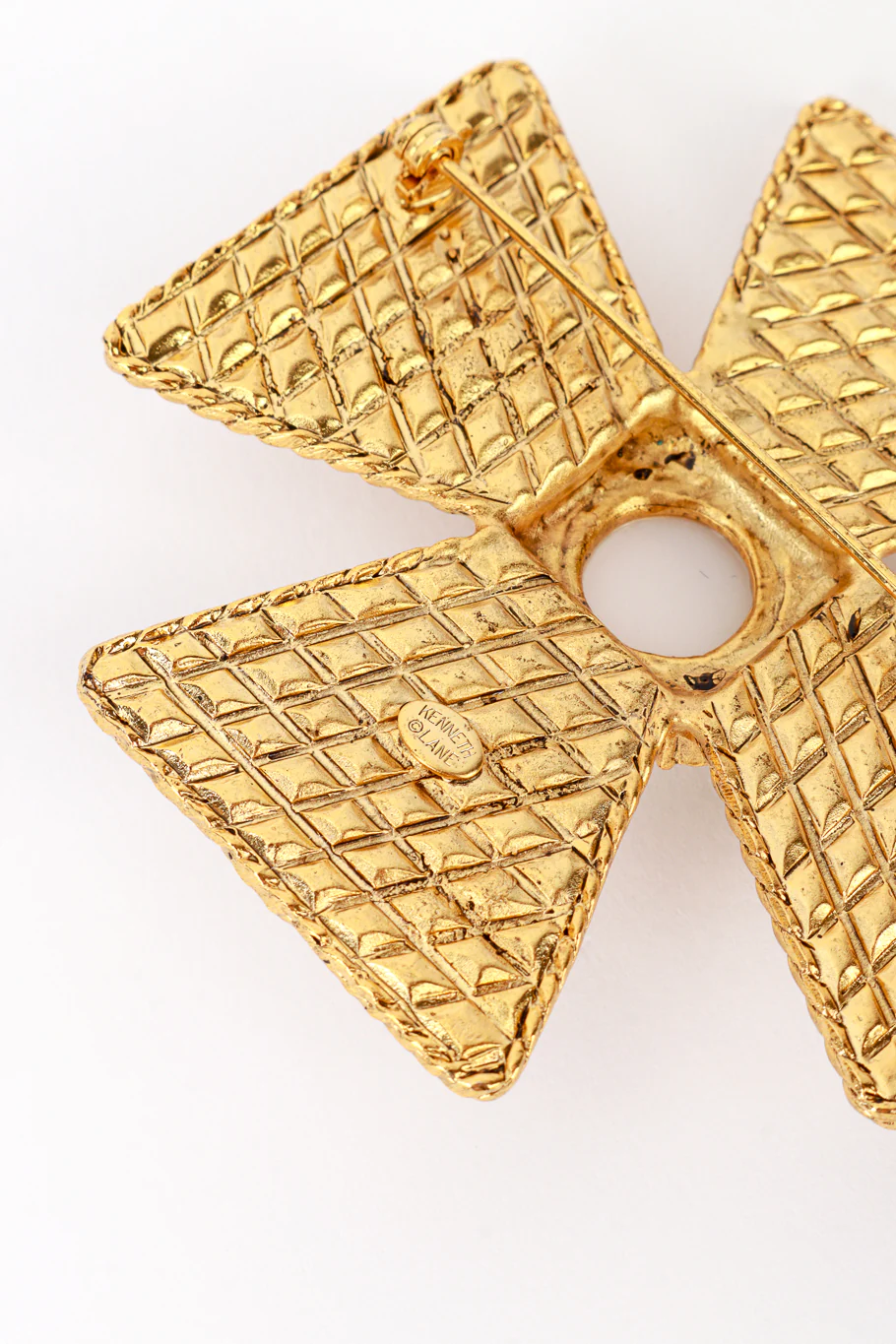 Rhinestone Maltese Cross Brooch - Image 6
