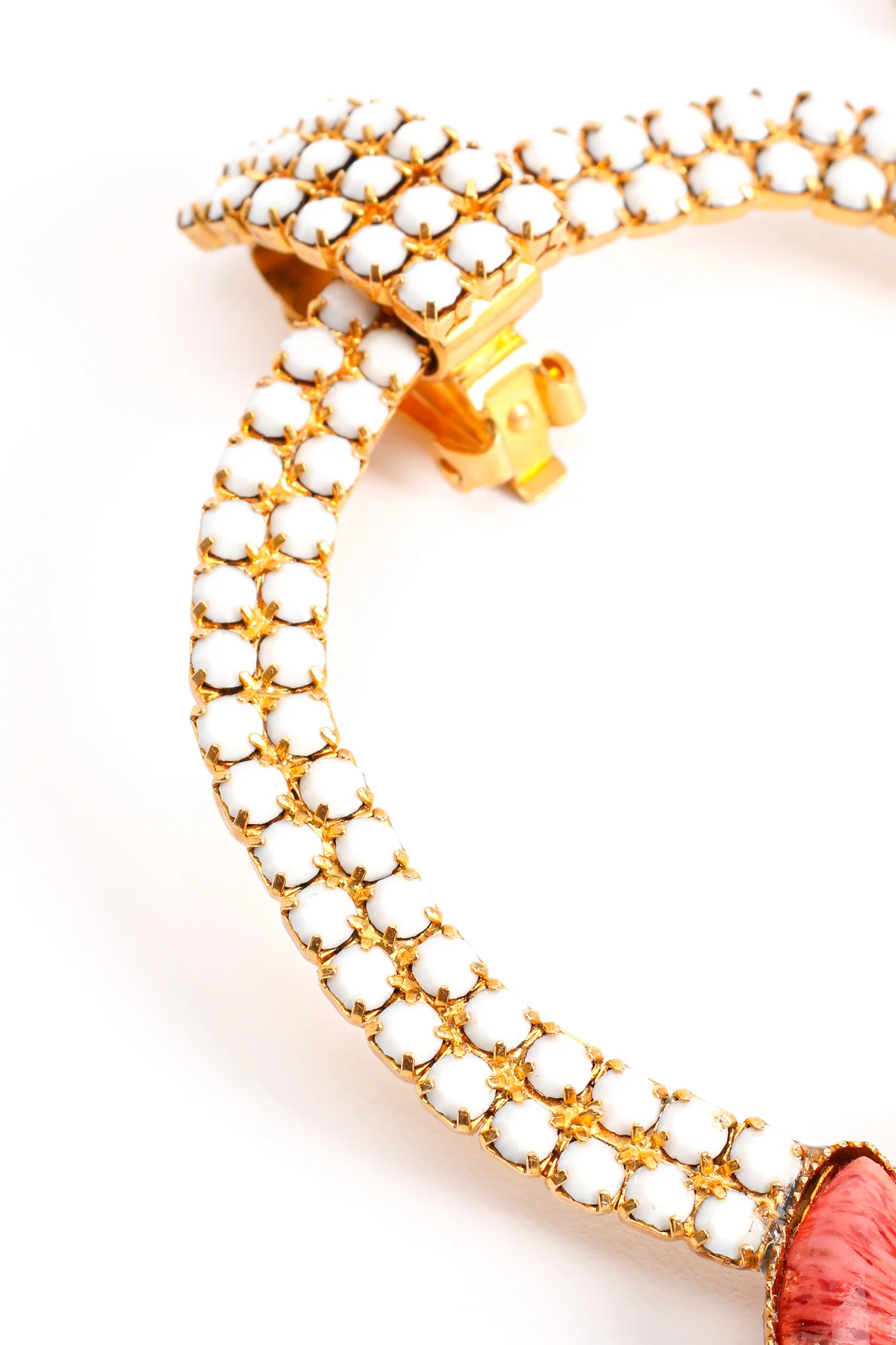 Rhinestone Marquise Hoop Earrings - Image 10