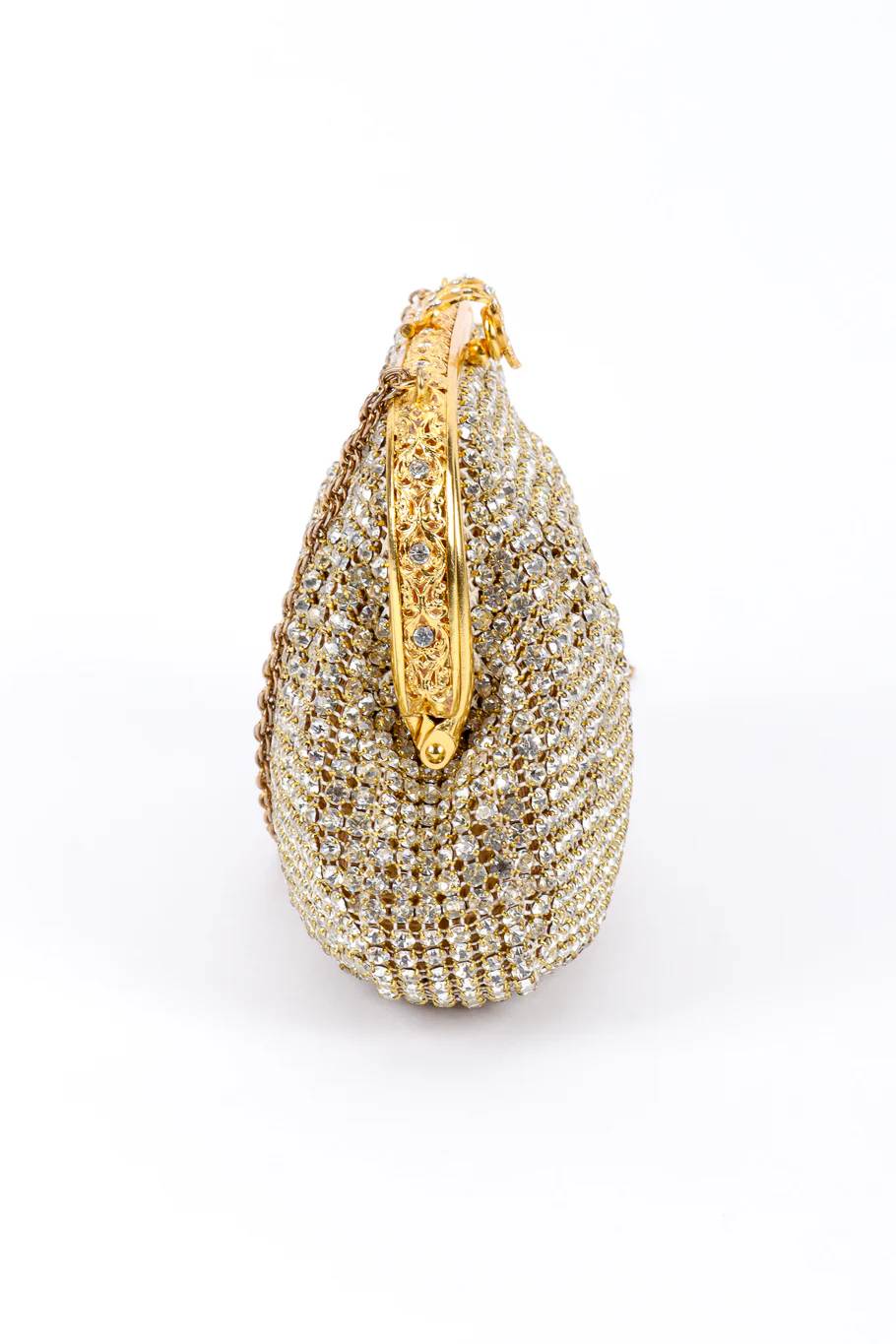 Rhinestone Mesh Clutch Bag - Image 2