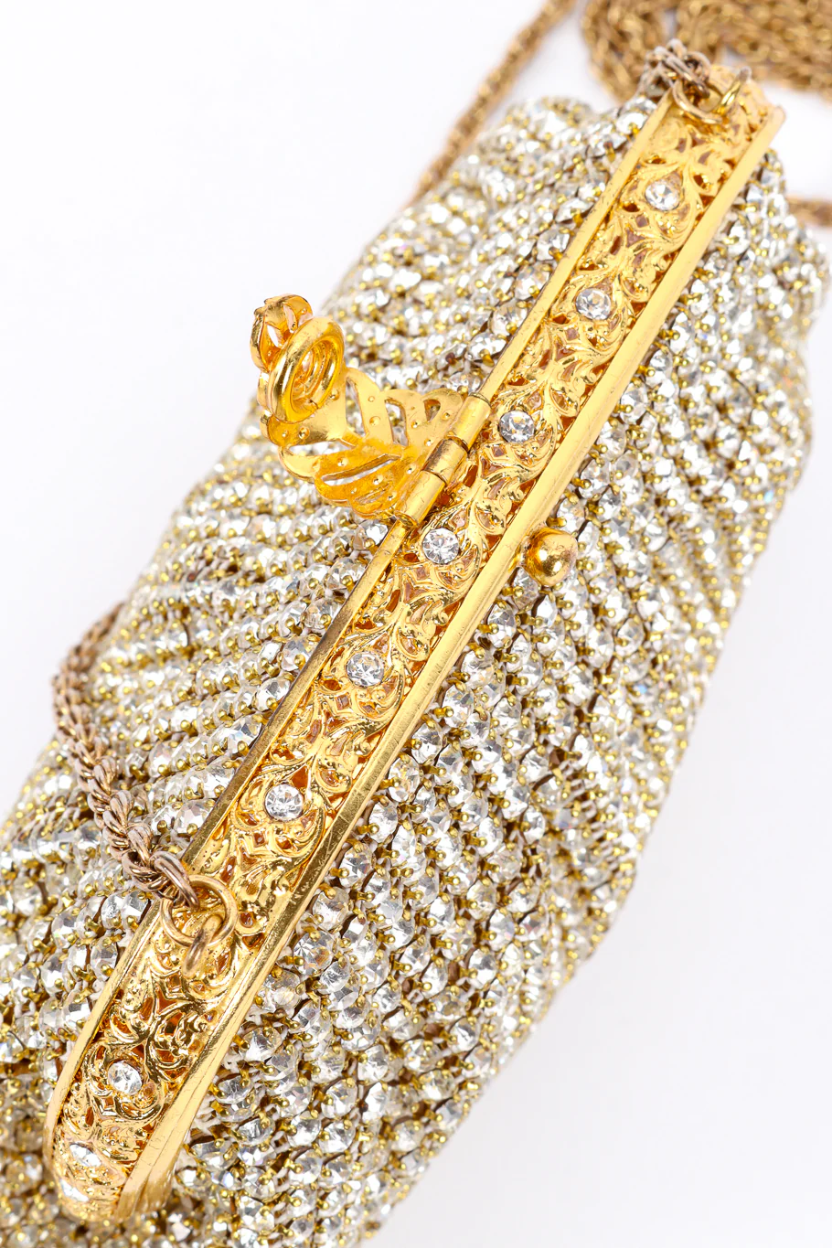 Rhinestone Mesh Clutch Bag - Image 6