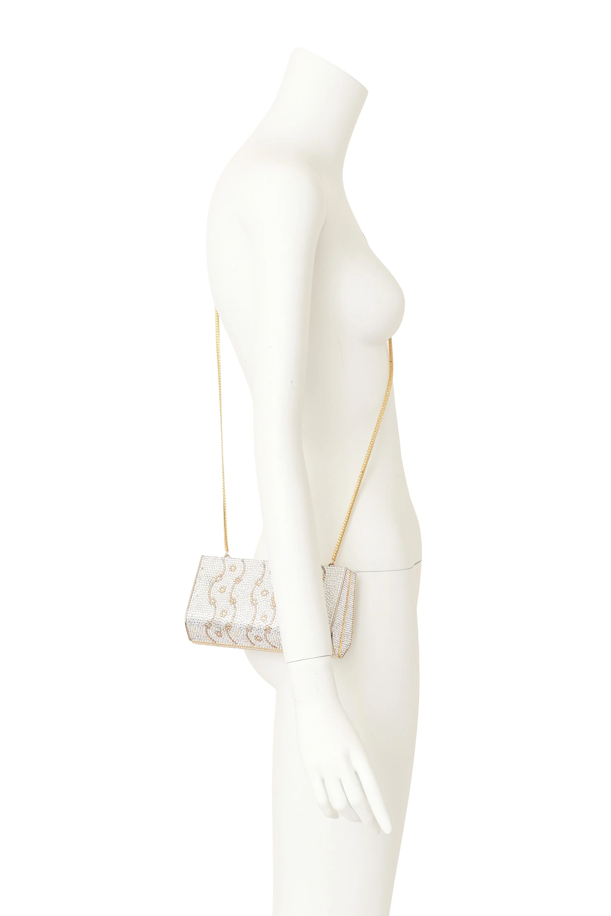 Rhinestone Metal Clutch Bag - Image 2