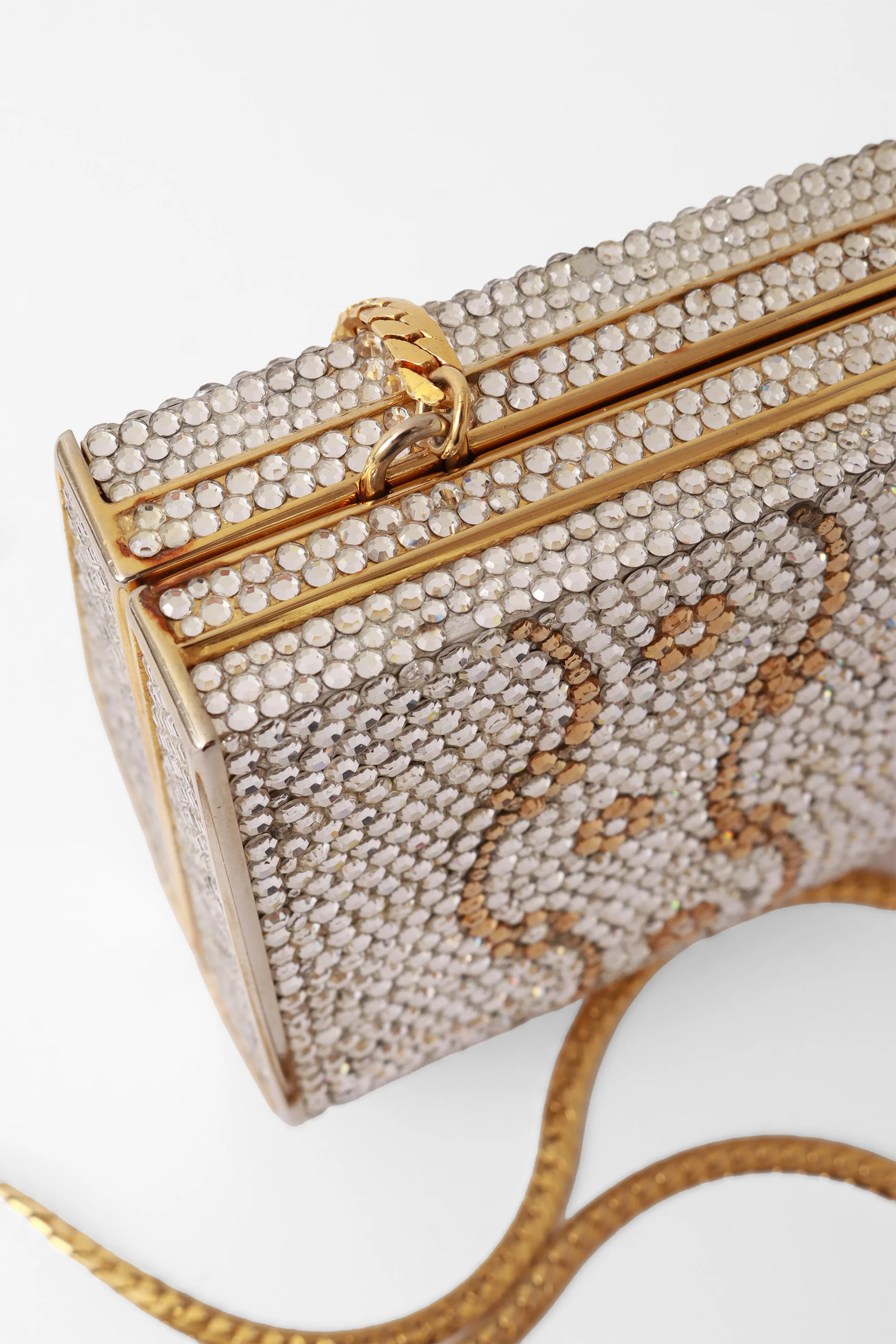 Rhinestone Metal Clutch Bag - Image 7