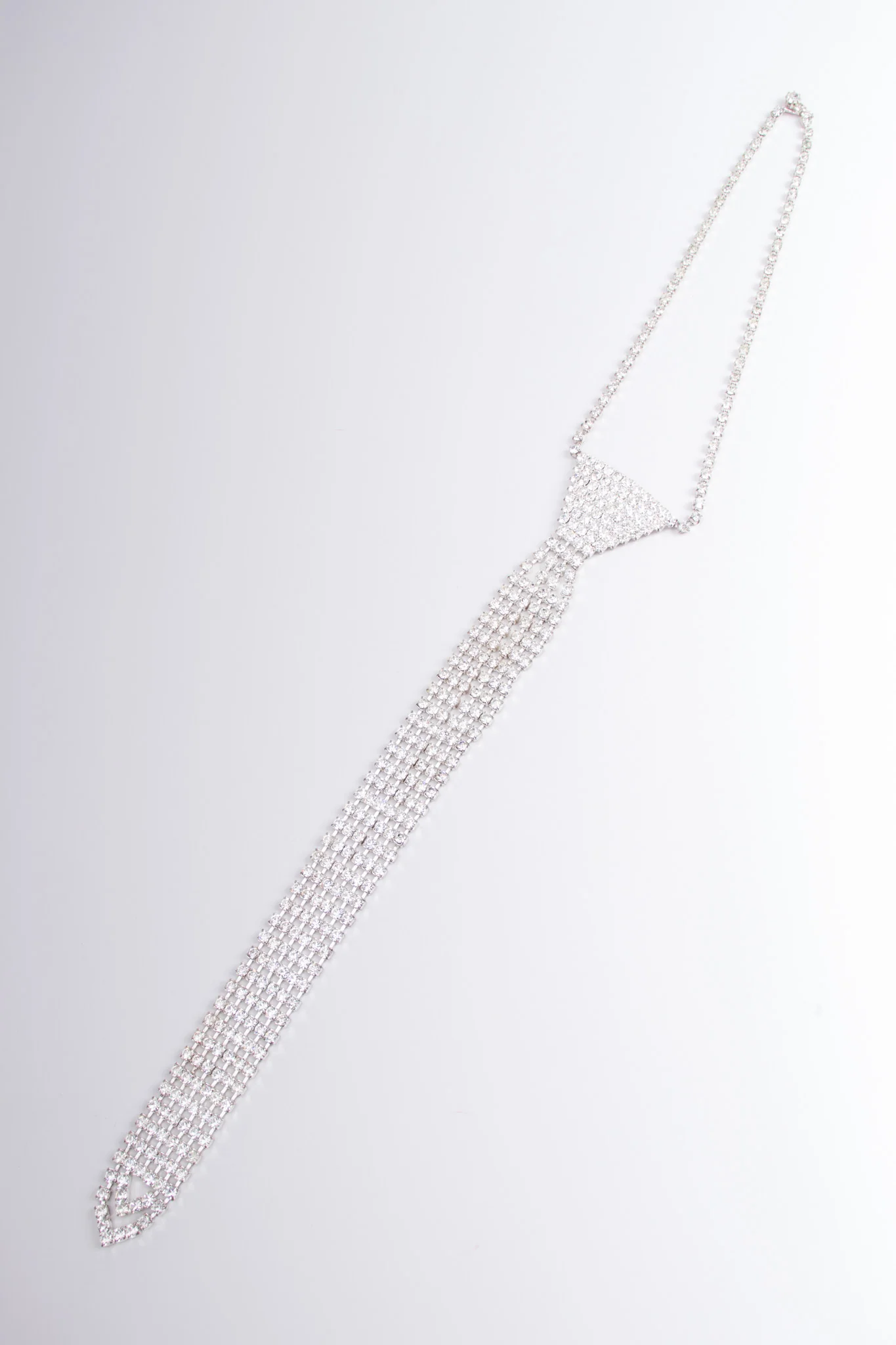 Rhinestone Necktie Necklace - Image 5