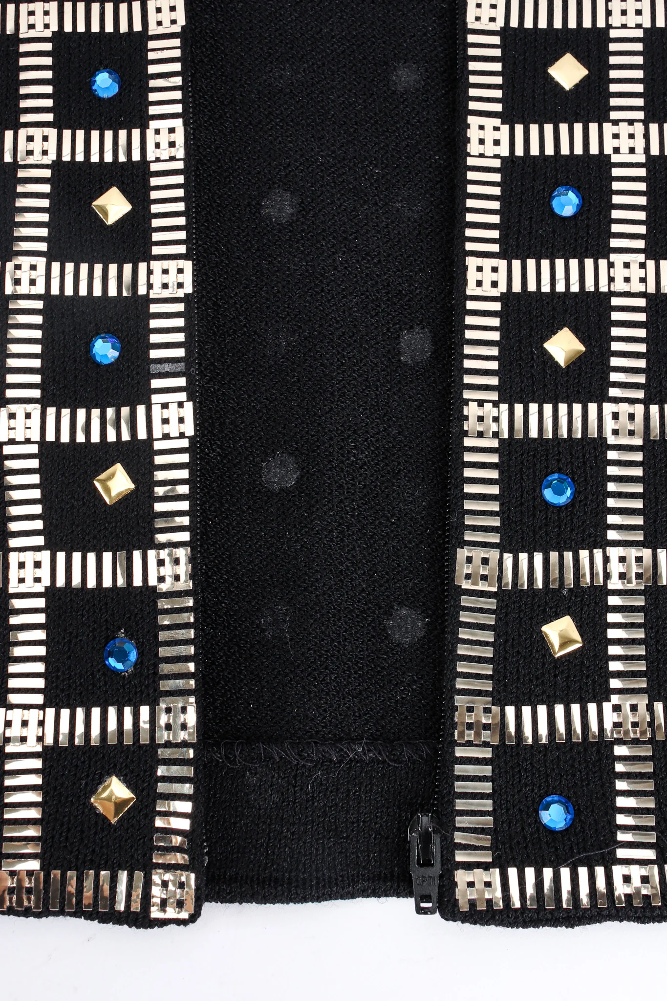 Rhinestone Paillette Checkered Jacket - Image 8