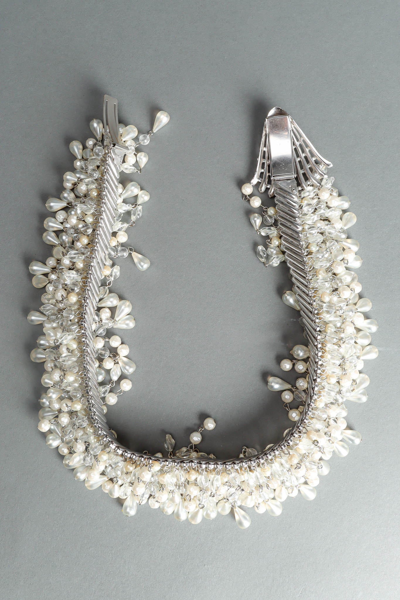 Rhinestone Pearl Cluster Stretch Belt - Image 5