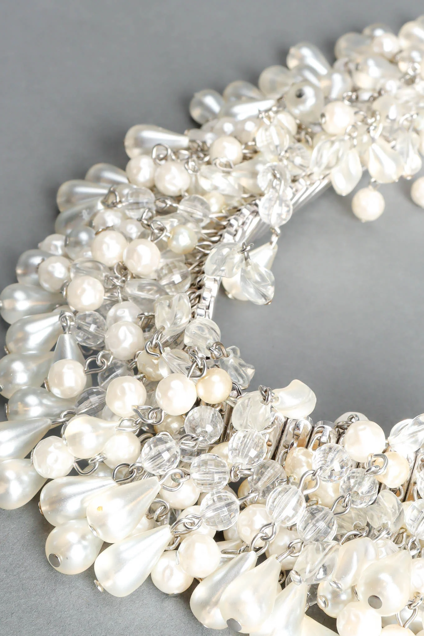 Rhinestone Pearl Cluster Stretch Belt - Image 8