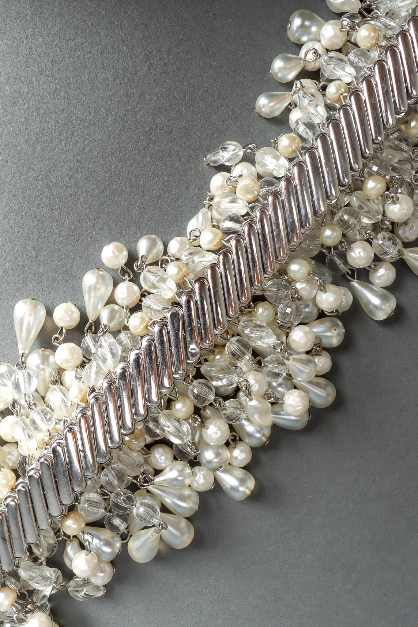 Rhinestone Pearl Cluster Stretch Belt - Image 9