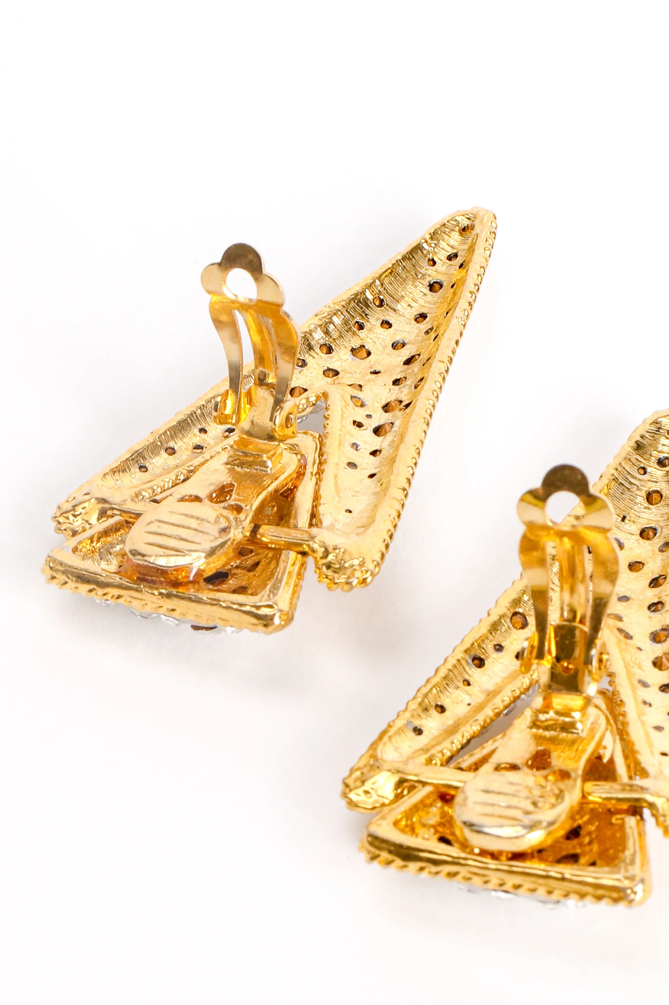 Rhinestone Pointed Spear Earrings - Image 6