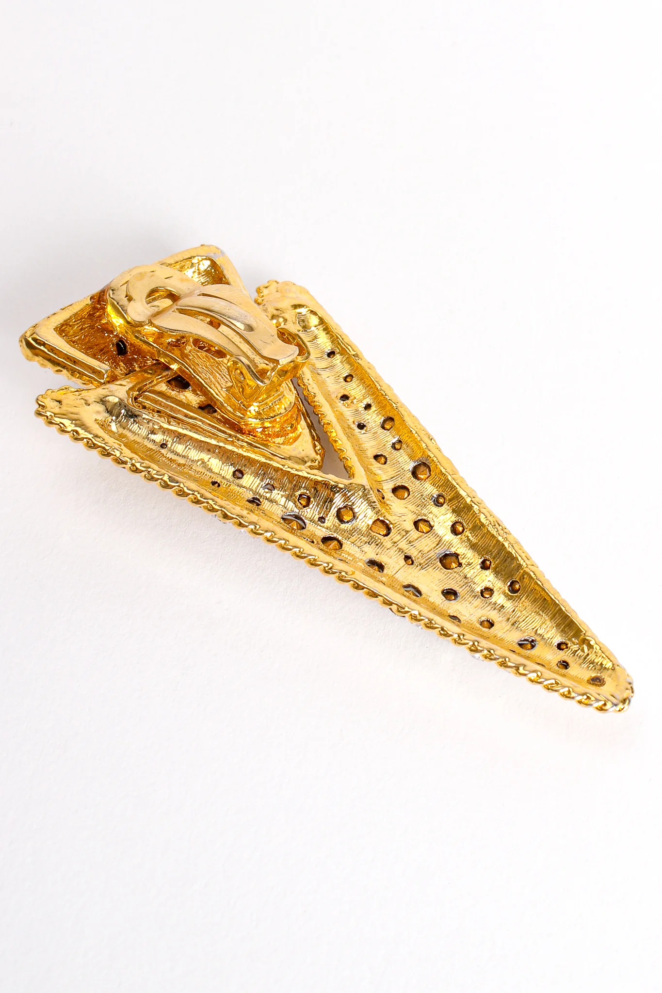 Rhinestone Pointed Spear Earrings - Image 7