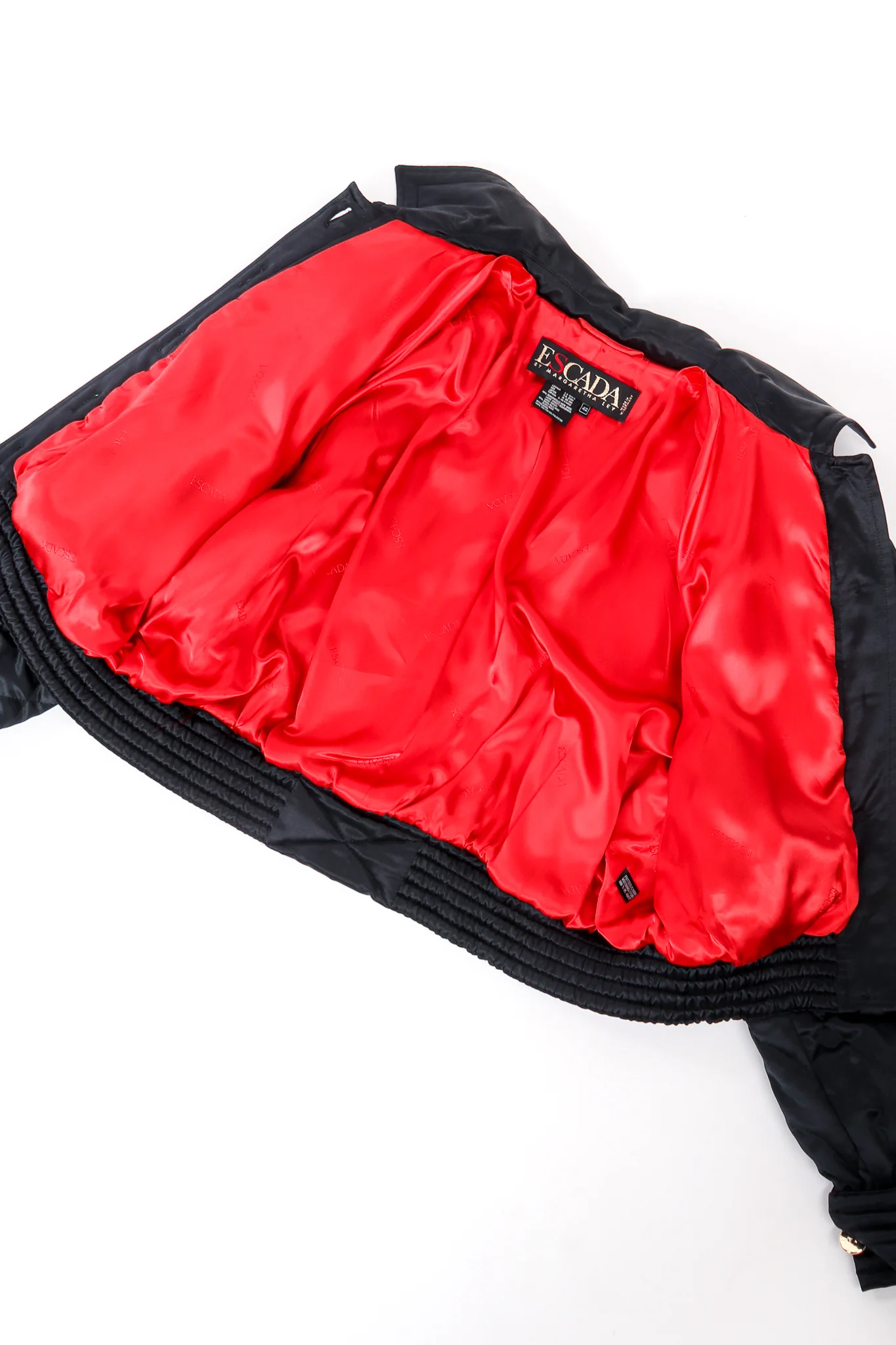 Rhinestone Quilted Satin Bomber - Image 7