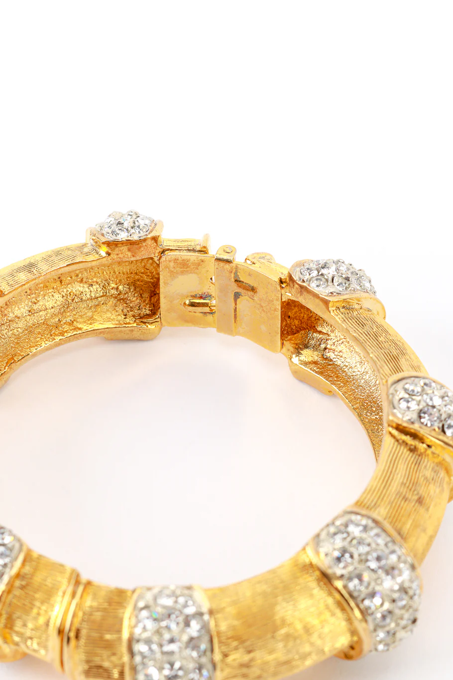 Rhinestone Ribbed Bangle - Image 5