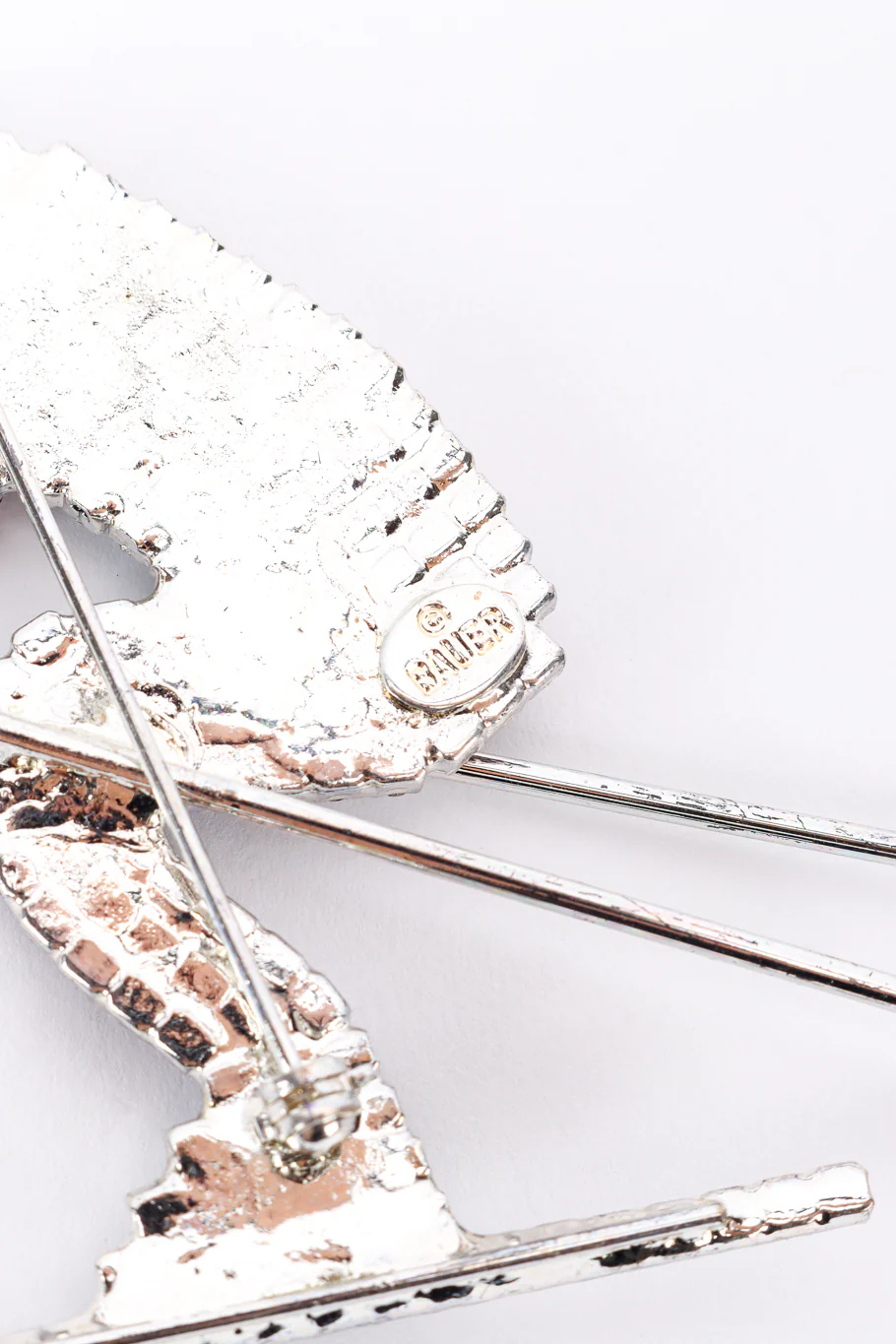 Rhinestone Skier Brooch - Image 7