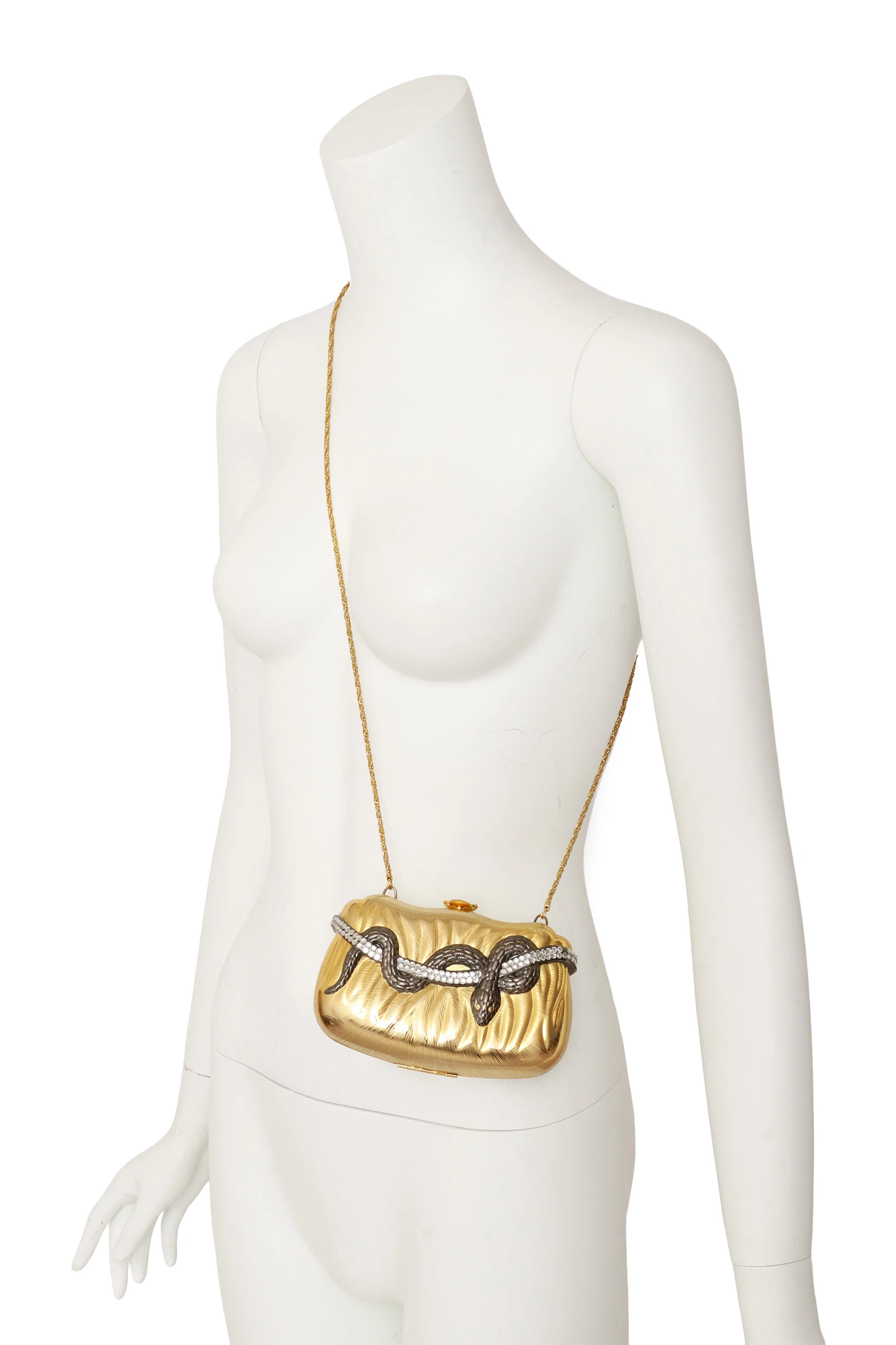 Rhinestone Snake Box Clutch - Image 2