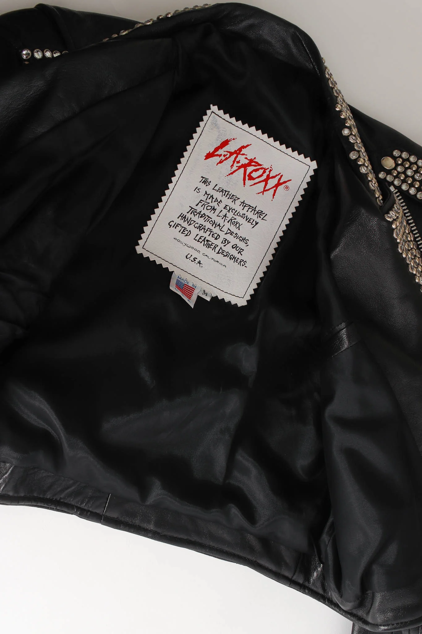 Rhinestone & Studded Leather Jacket - Image 8