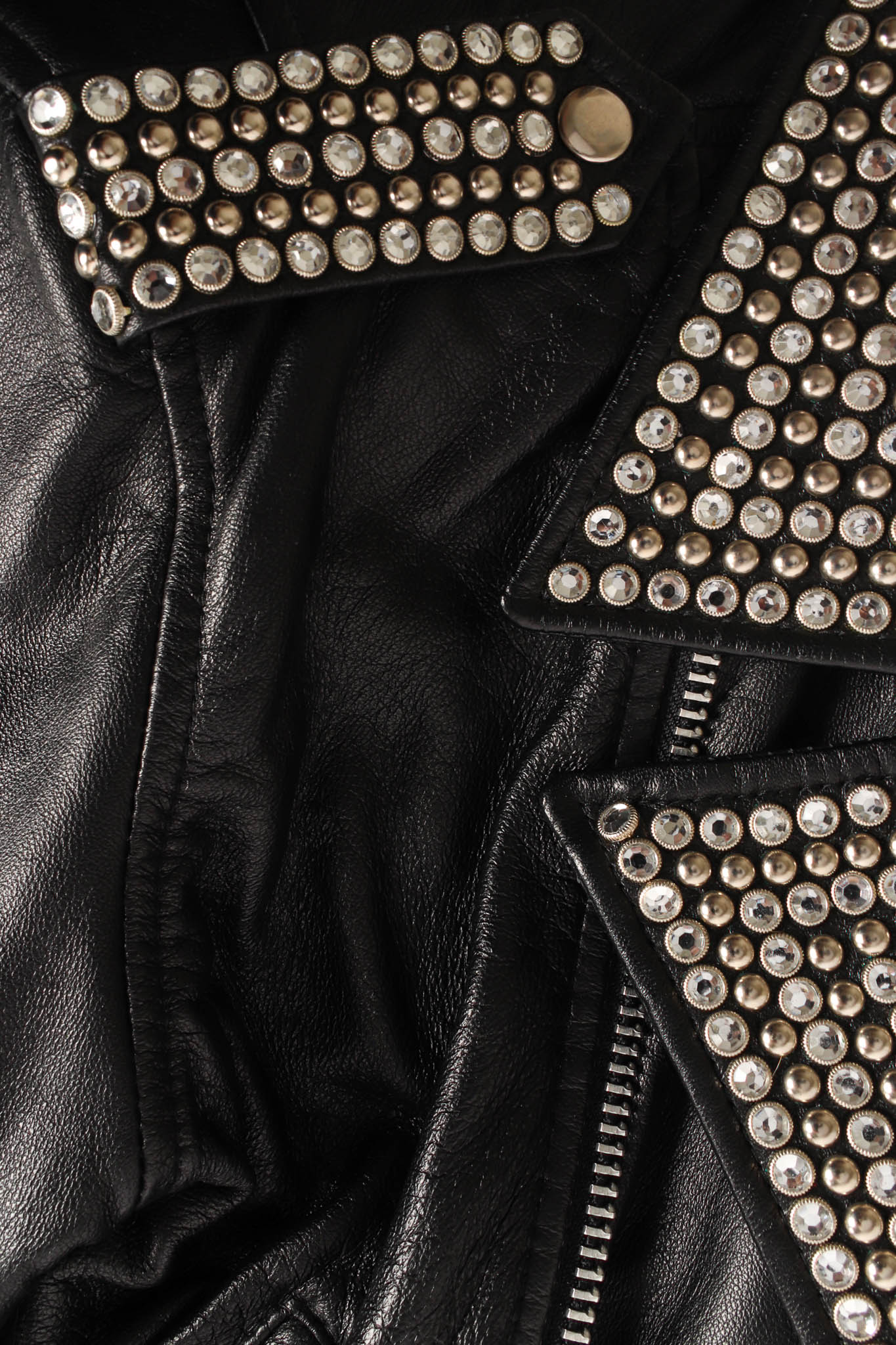 Rhinestone & Studded Leather Jacket - Image 9