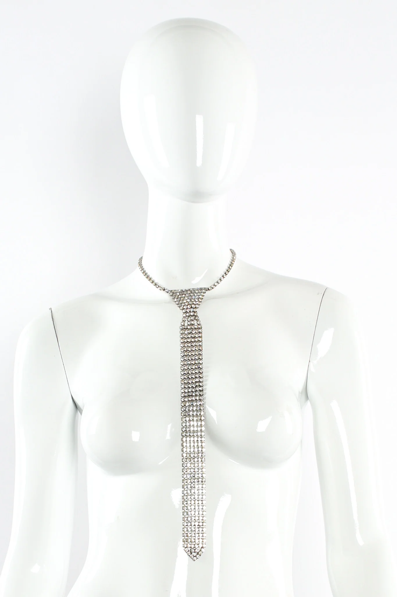 Rhinestone Tie Necklace - Image 2