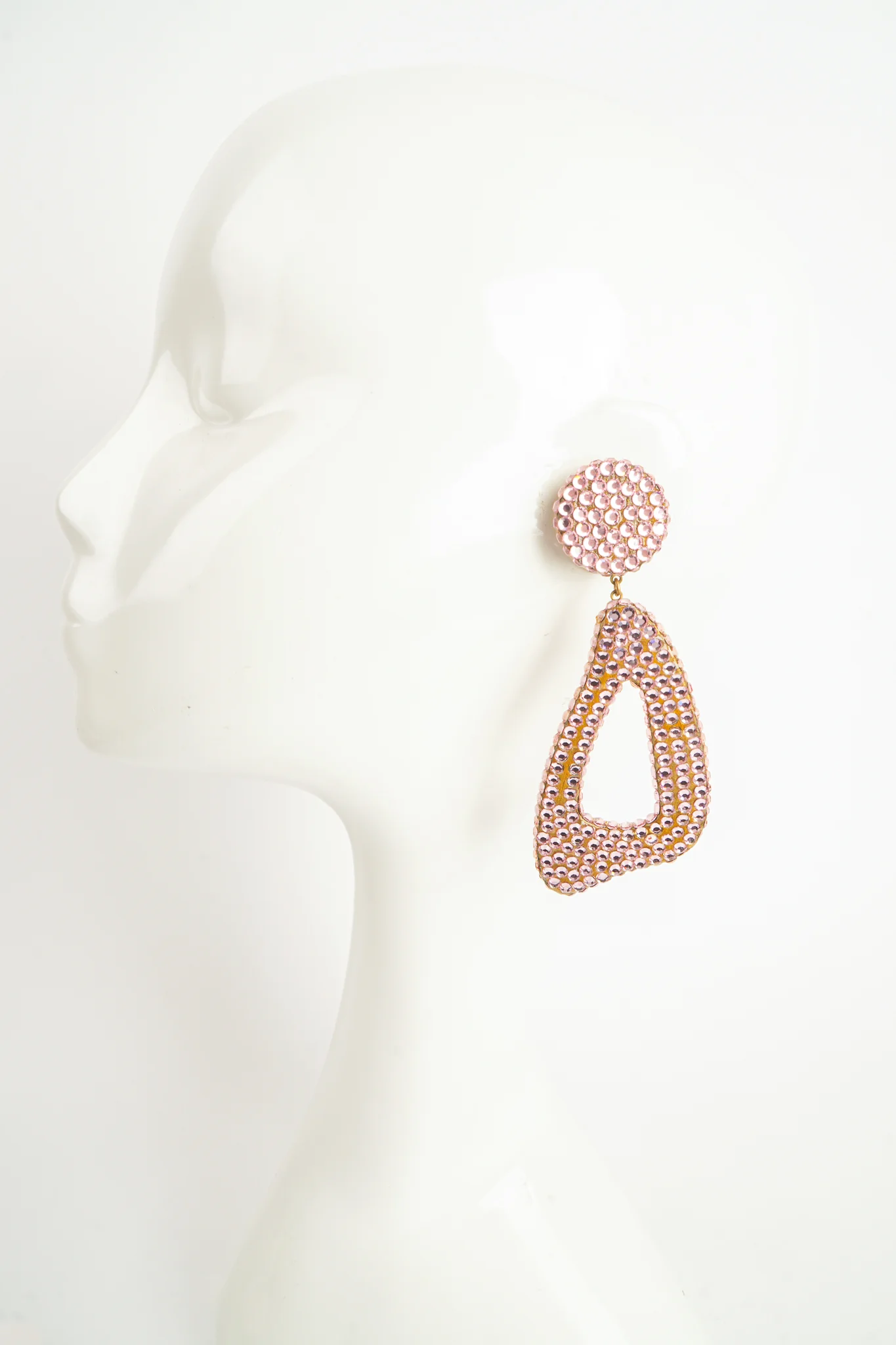 Rhinestone Triangle Hoops - Image 2