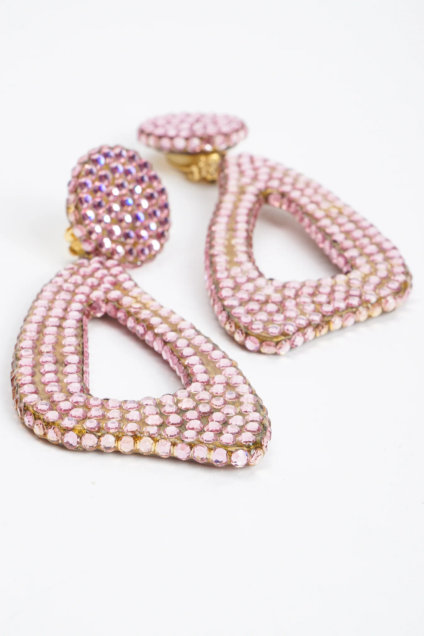 Rhinestone Triangle Hoops - Image 5