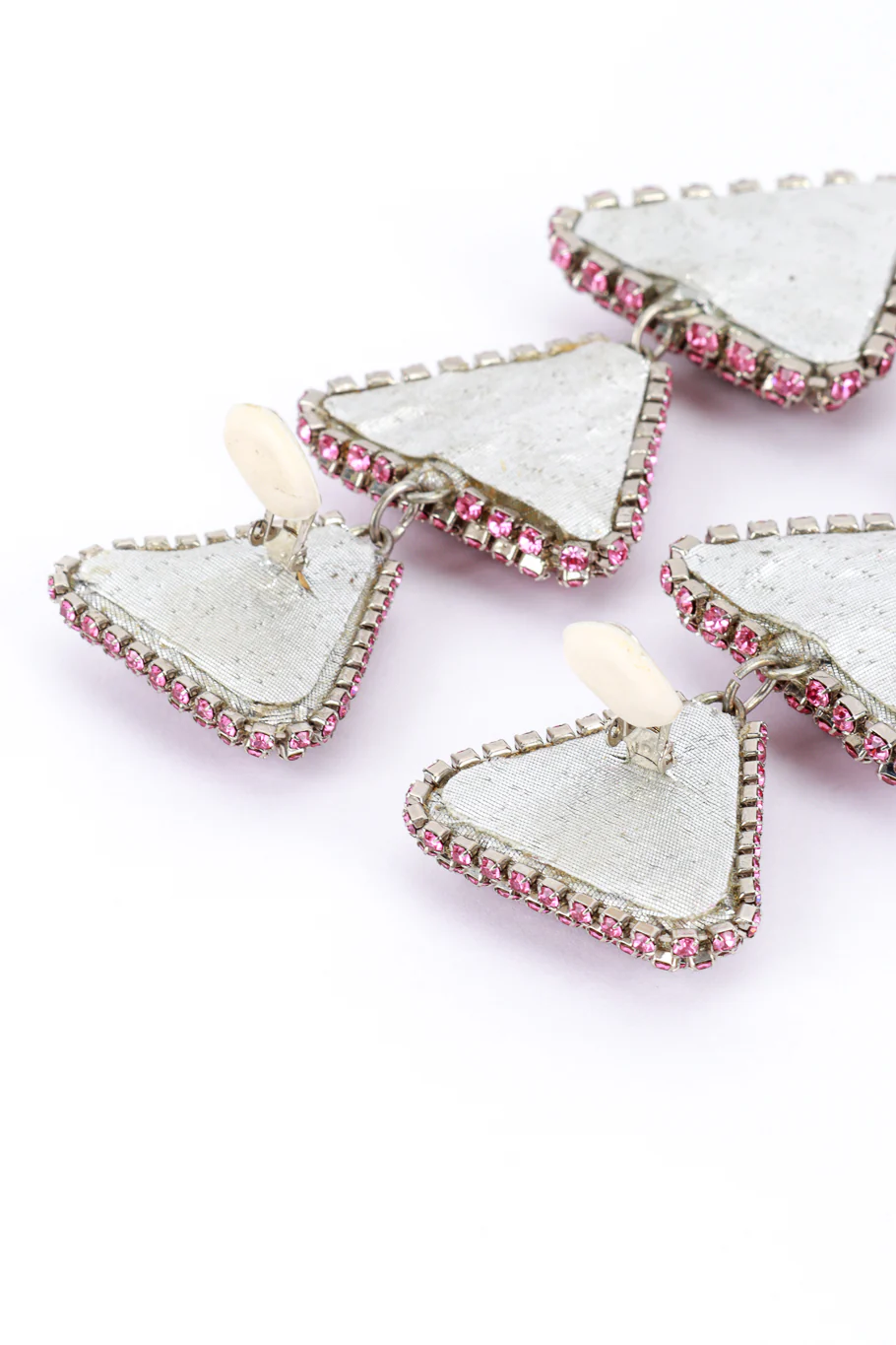 Rhinestone Triangle Tier Drop Earrings - Image 6