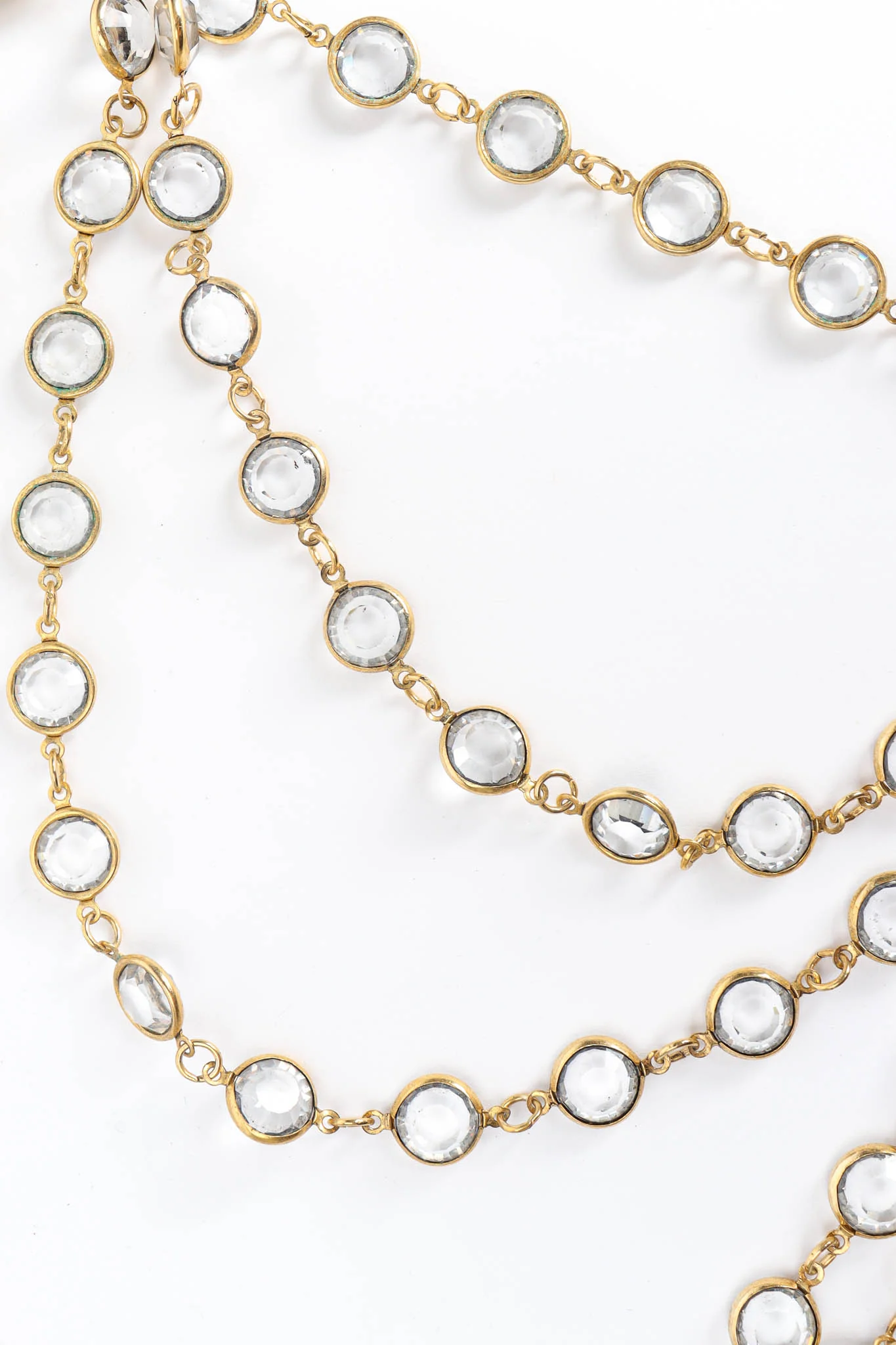 Crystal Stone Bib Drape Necklace - Image 5