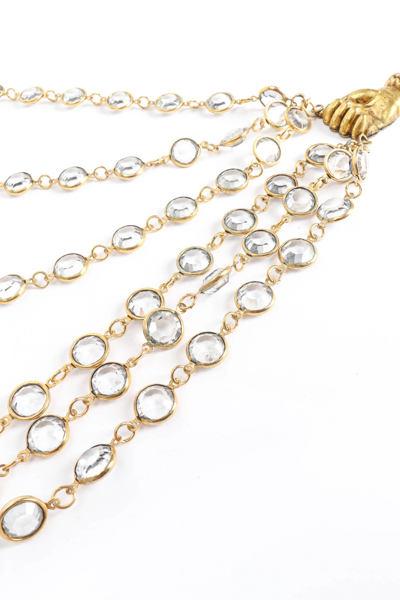 Crystal Stone Bib Drape Necklace - Image 6
