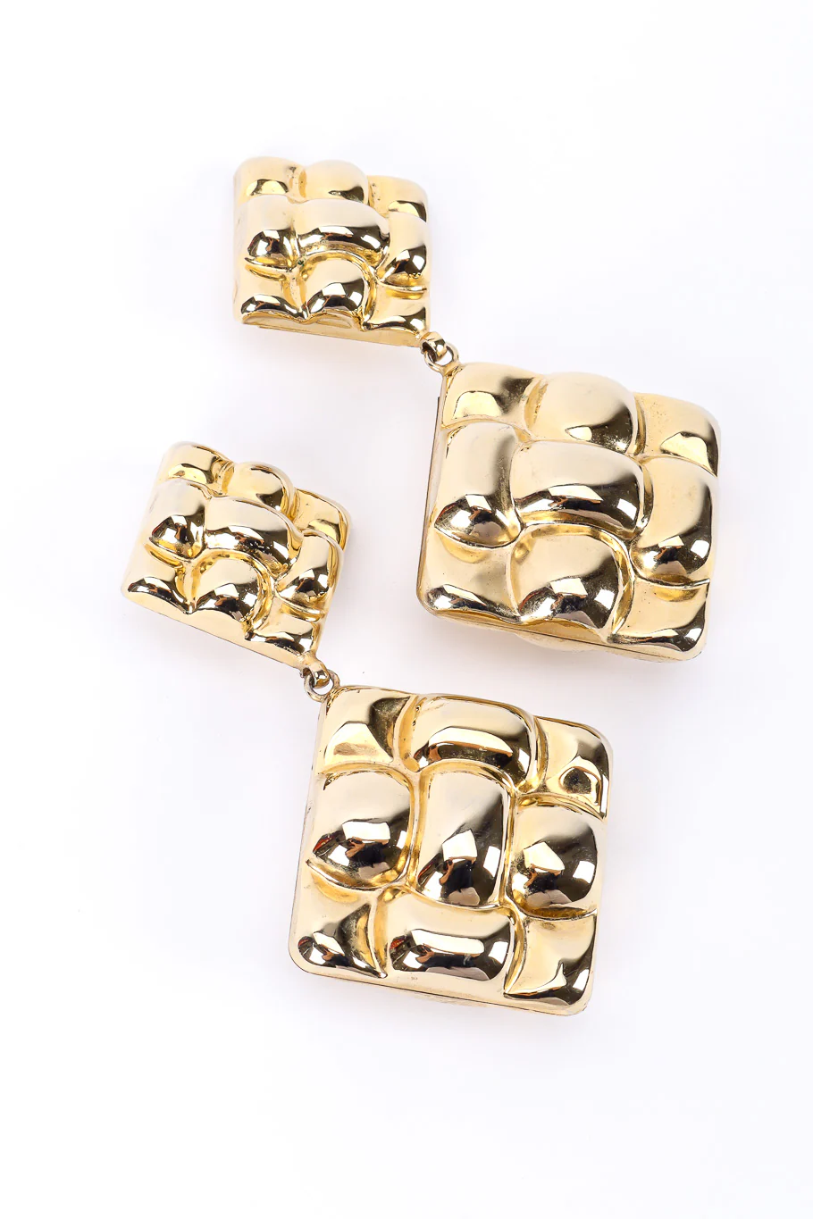 Rhombus Bubble Drop Earrings - Image 3