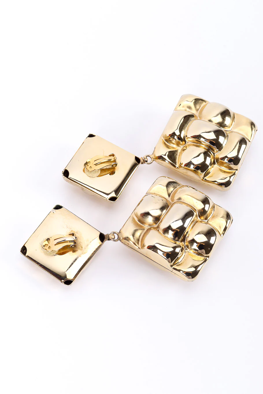 Rhombus Bubble Drop Earrings - Image 4