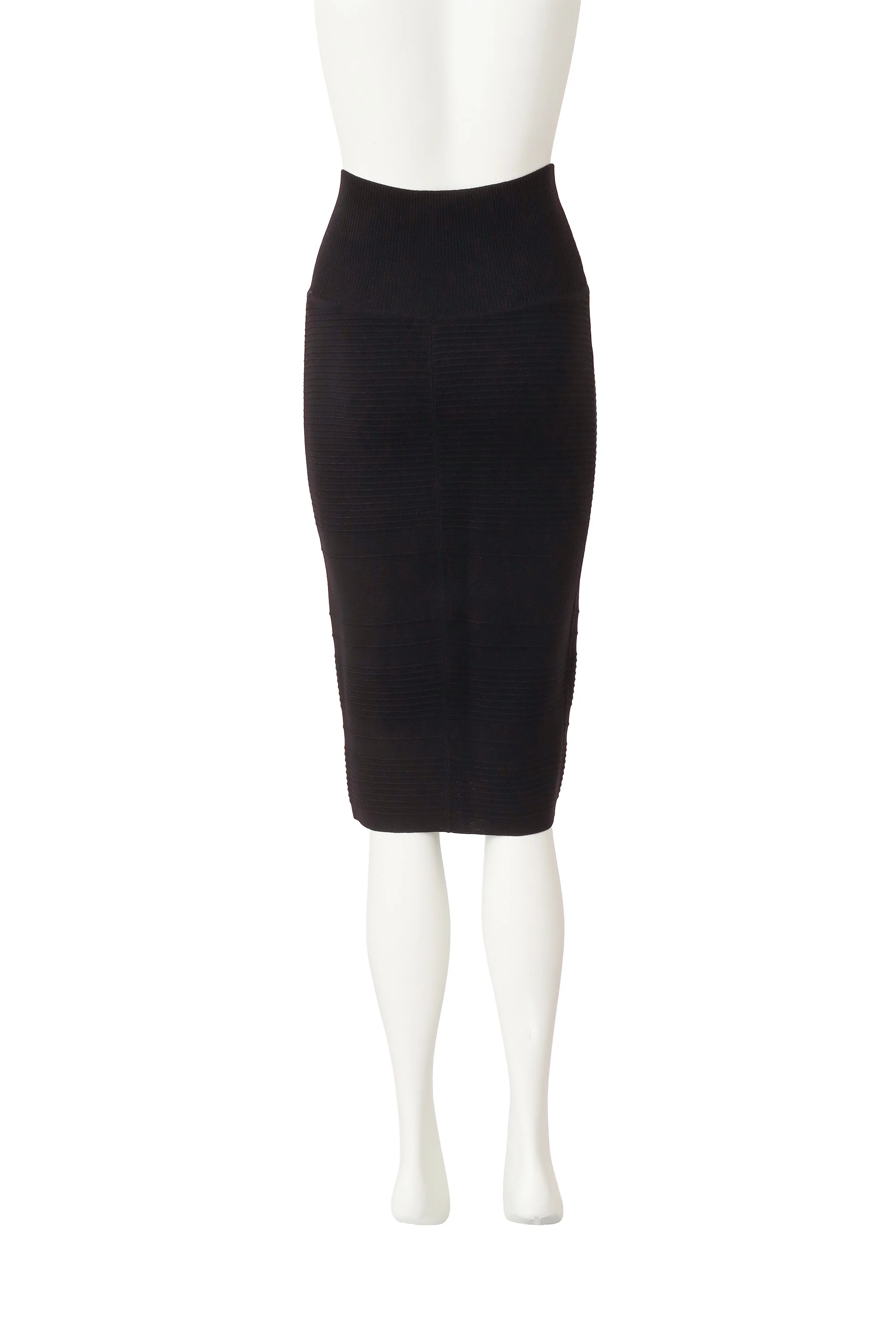 Rib Knit Pencil Skirt - Image 4