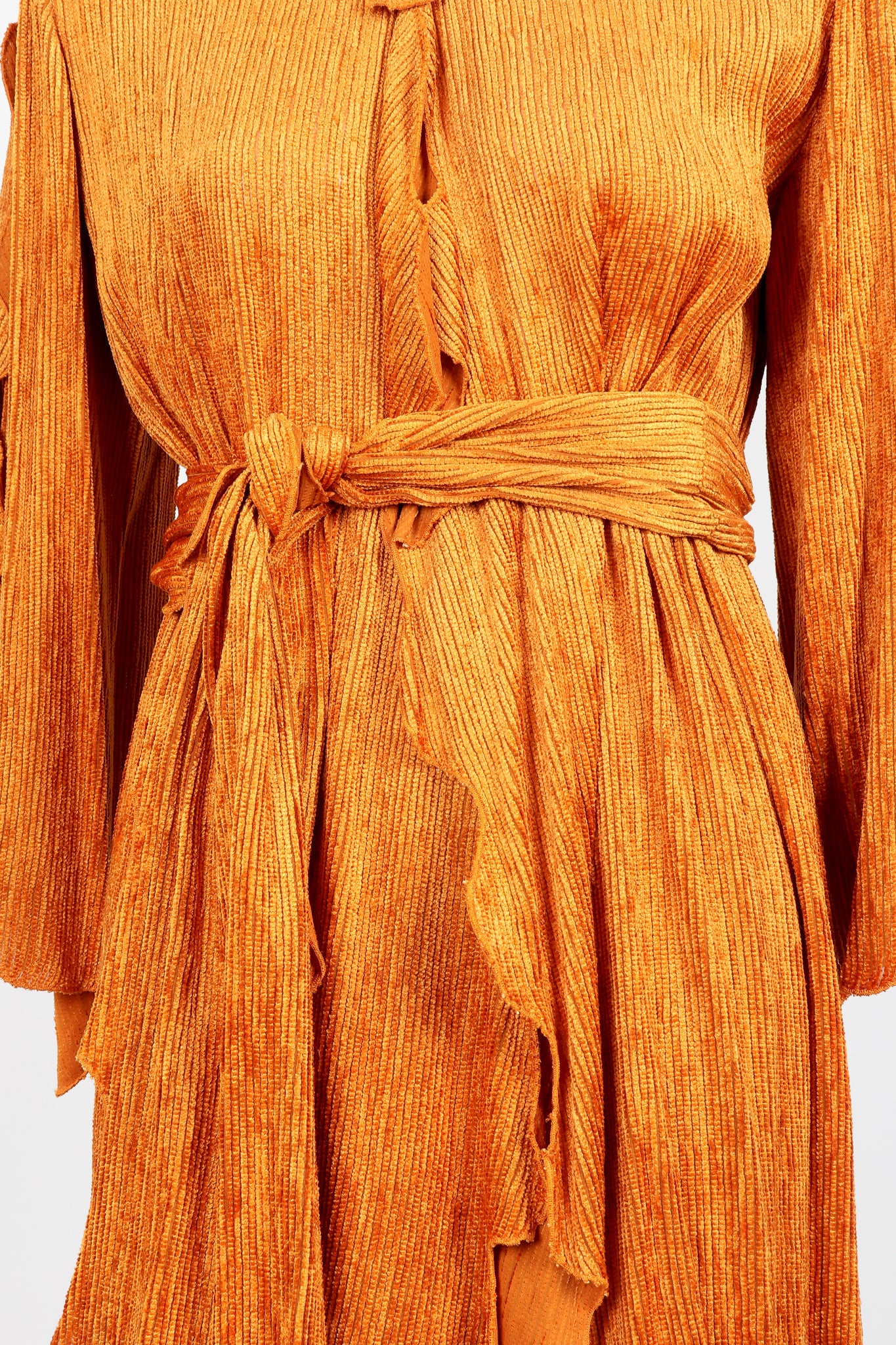 Ribbed Chenille Belted Jacket & Skirt Set - Image 4